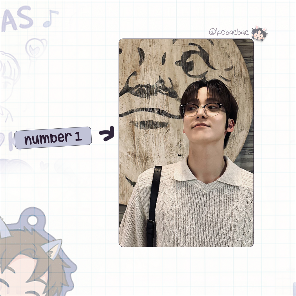 Atz - Yunho handmade photocards kpop inspired - Set 6