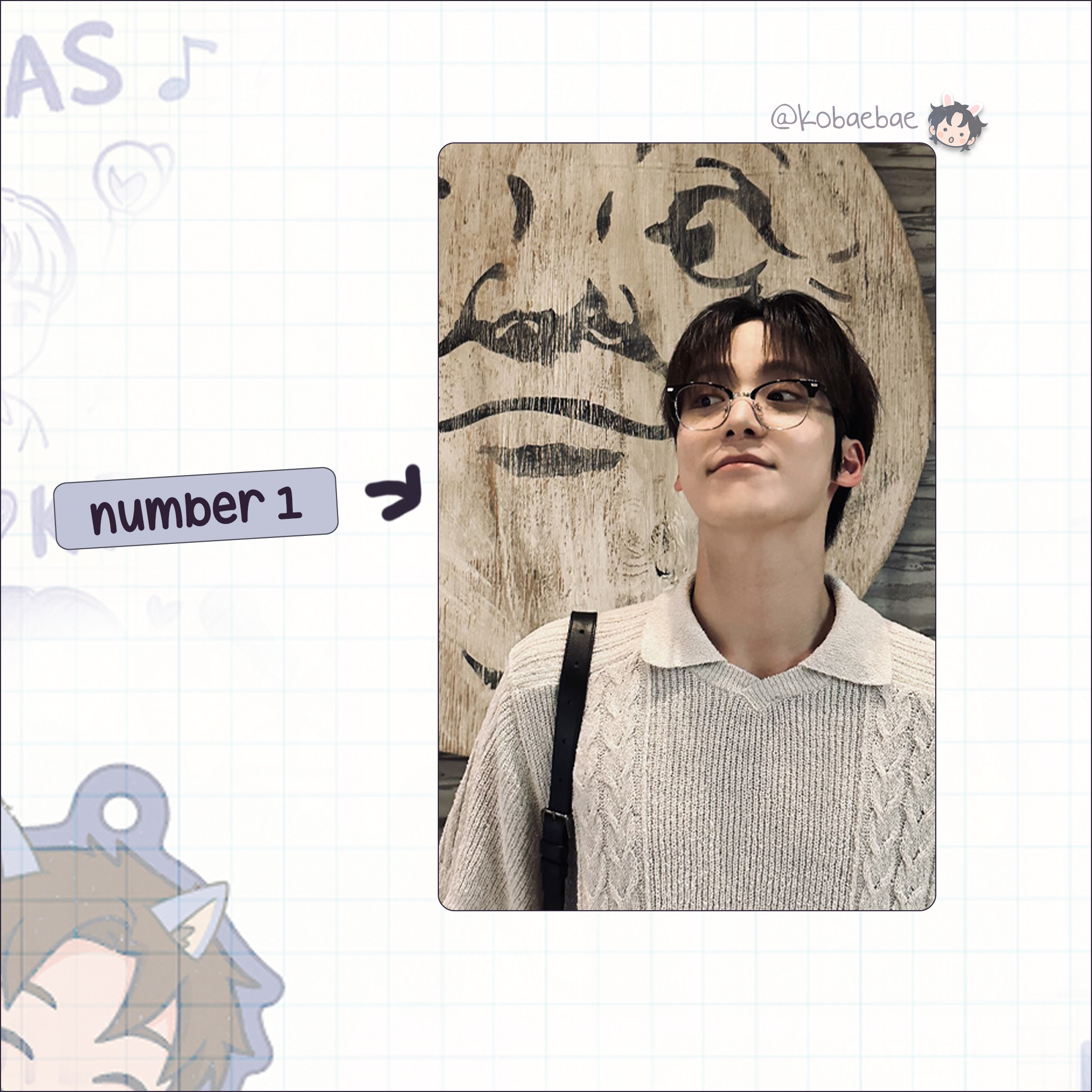 Atz - Yunho handmade photocards kpop inspired - Set 6