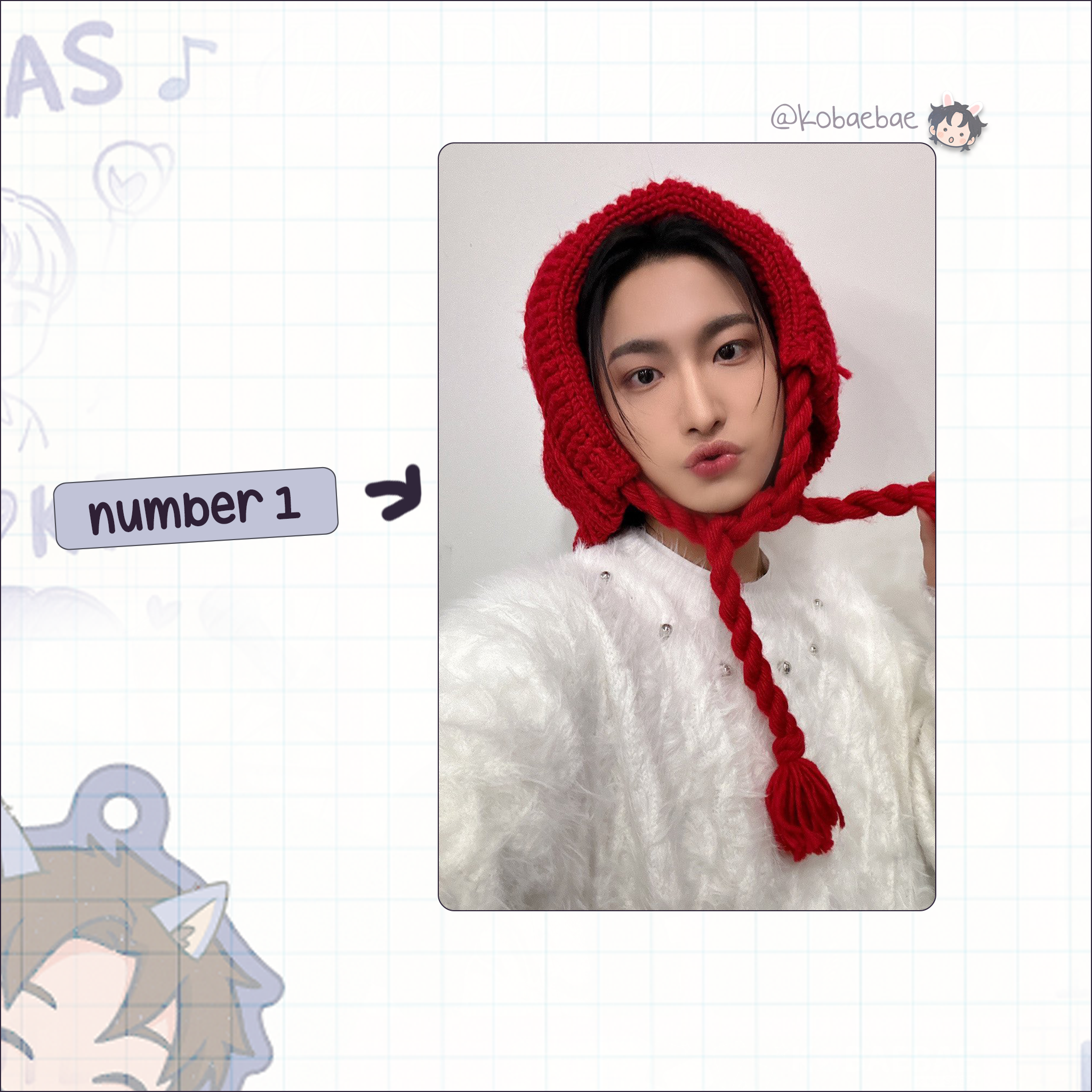 Atz - Hwa handmade photocards kpop inspired - Set 4