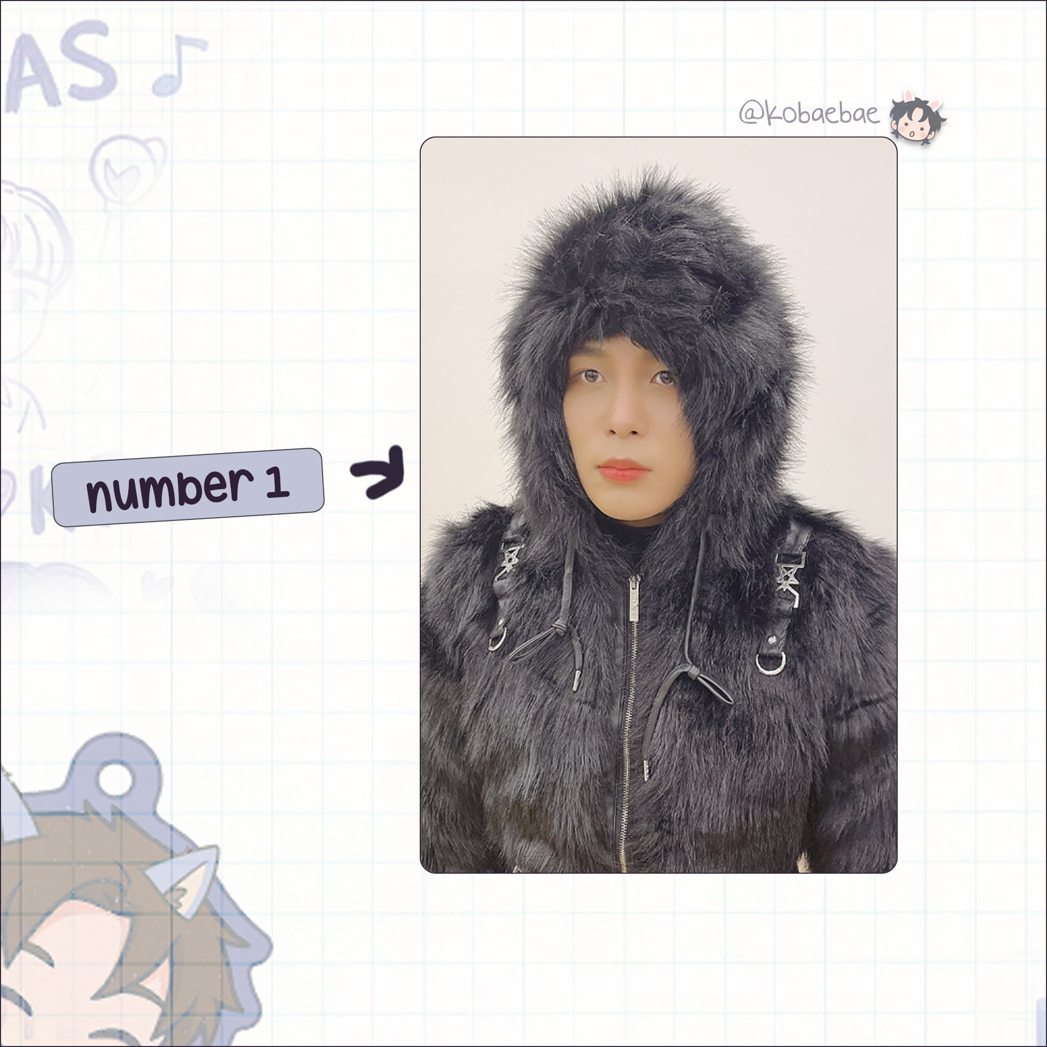 Atz - Jongho handmade photocards kpop inspired - Set 5