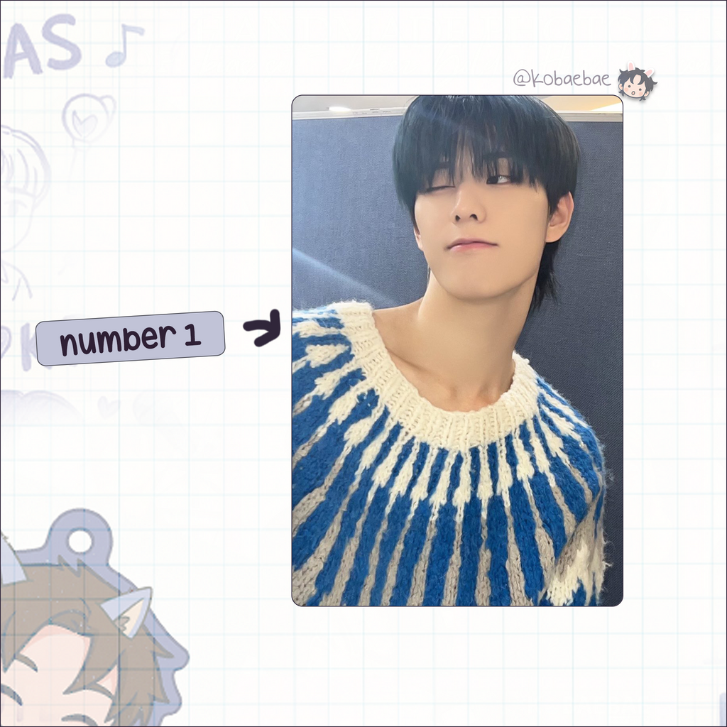 Xikers - Jinsik handmade photocards kpop inspired - Set 2