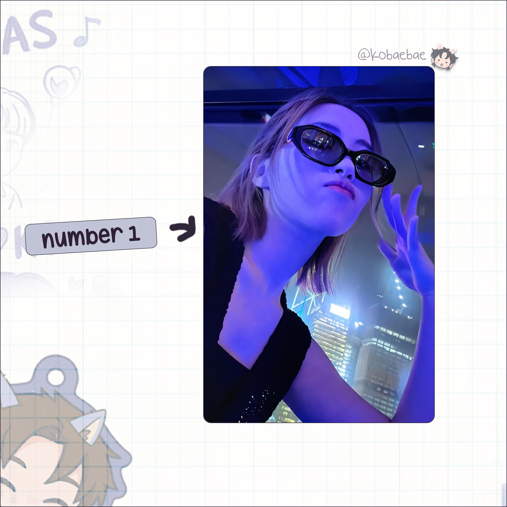 Itz - Ryu handmade photocards kpop inspired - Set 2