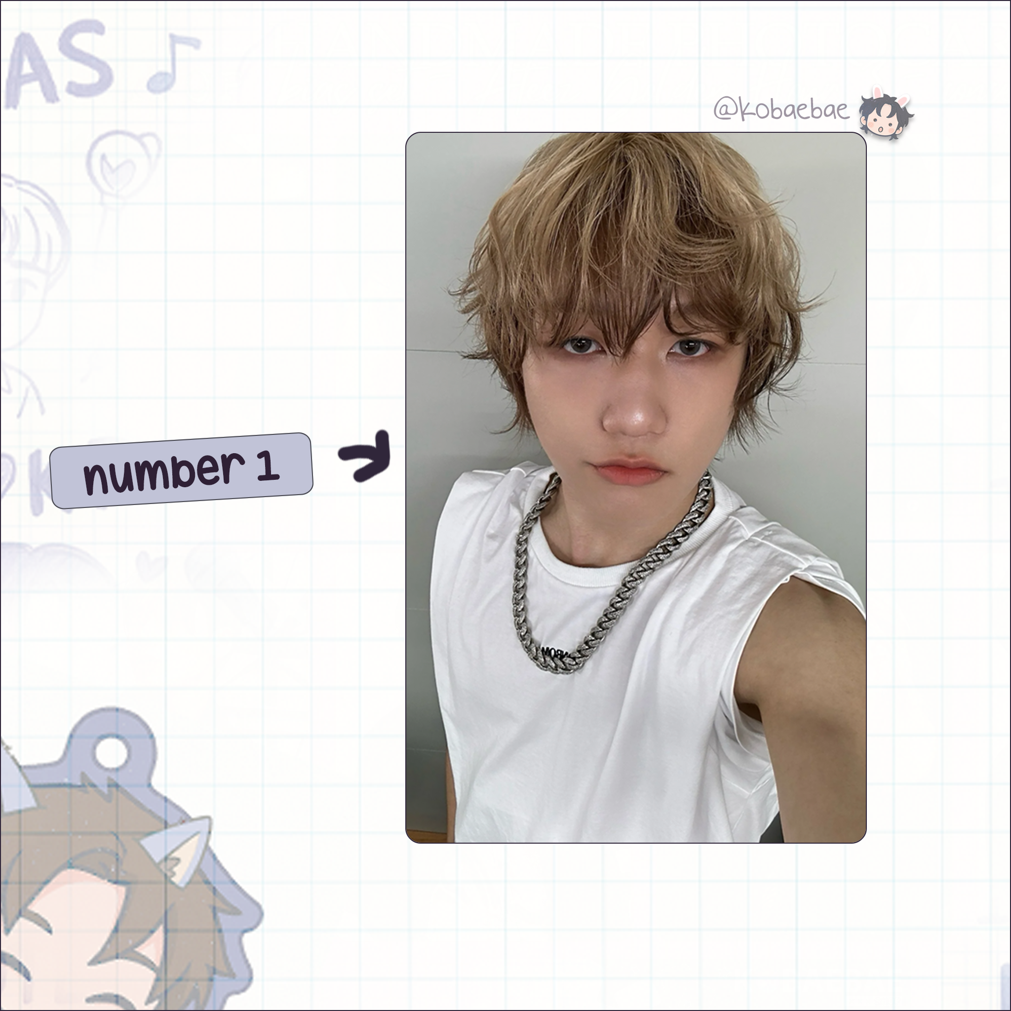 P1harmony - Jongseob handmade photocards kpop inspired - Set 3
