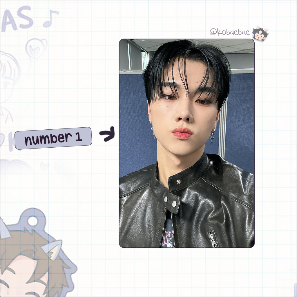 XHR - Jungsu Handmade photocards kpop inspired - Bias set 2