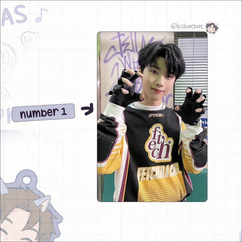 Xkrs - Hyunwoo handmade photocards kpop inspired - Set 1