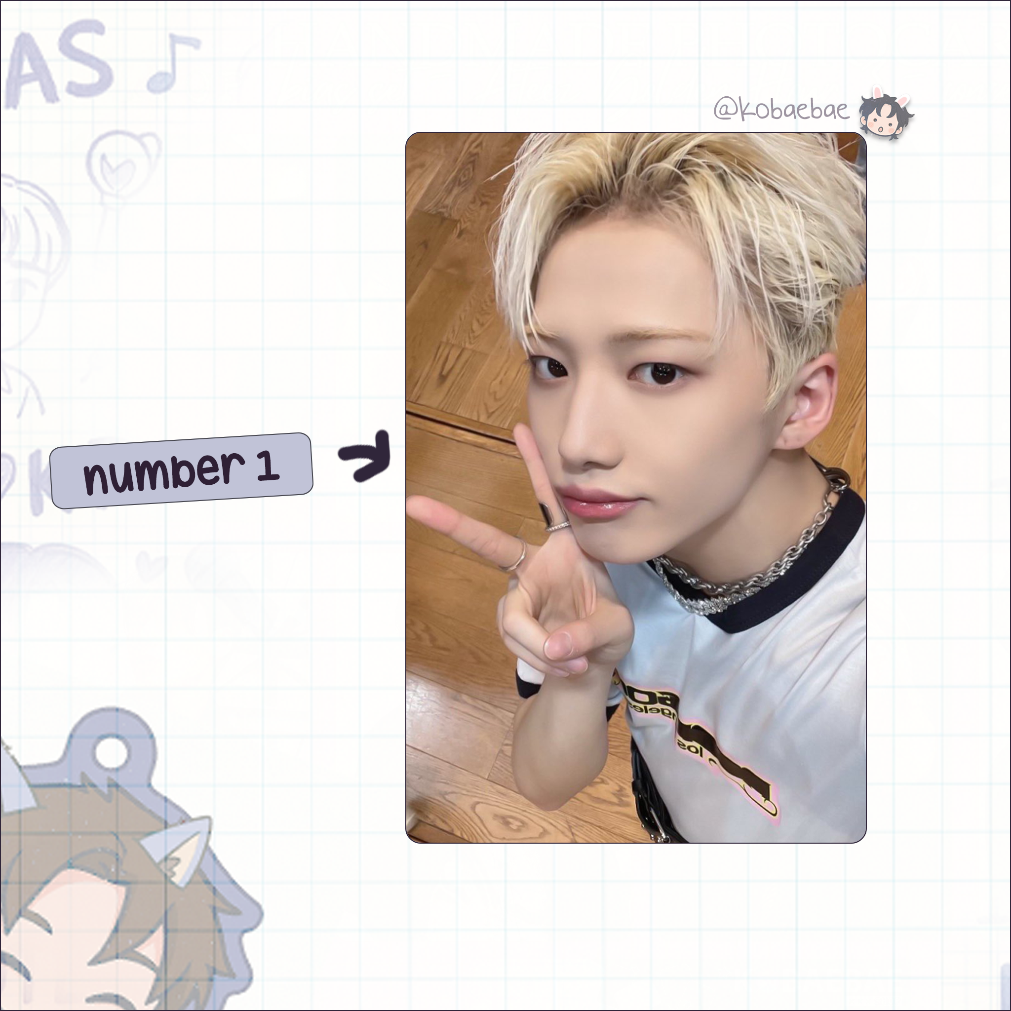 Xikers - Minjae handmade photocards kpop inspired - Set 2