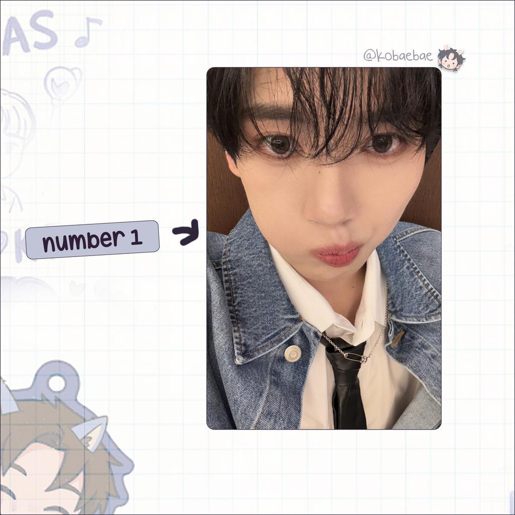 Zb1 - Yujin handmade photocards kpop inspired - Set 2