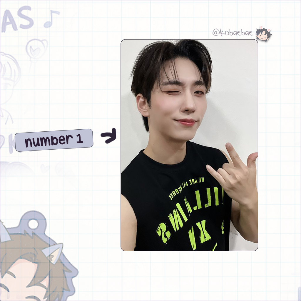 XHR - Gunil Handmade photocards kpop inspired - Bias set 2