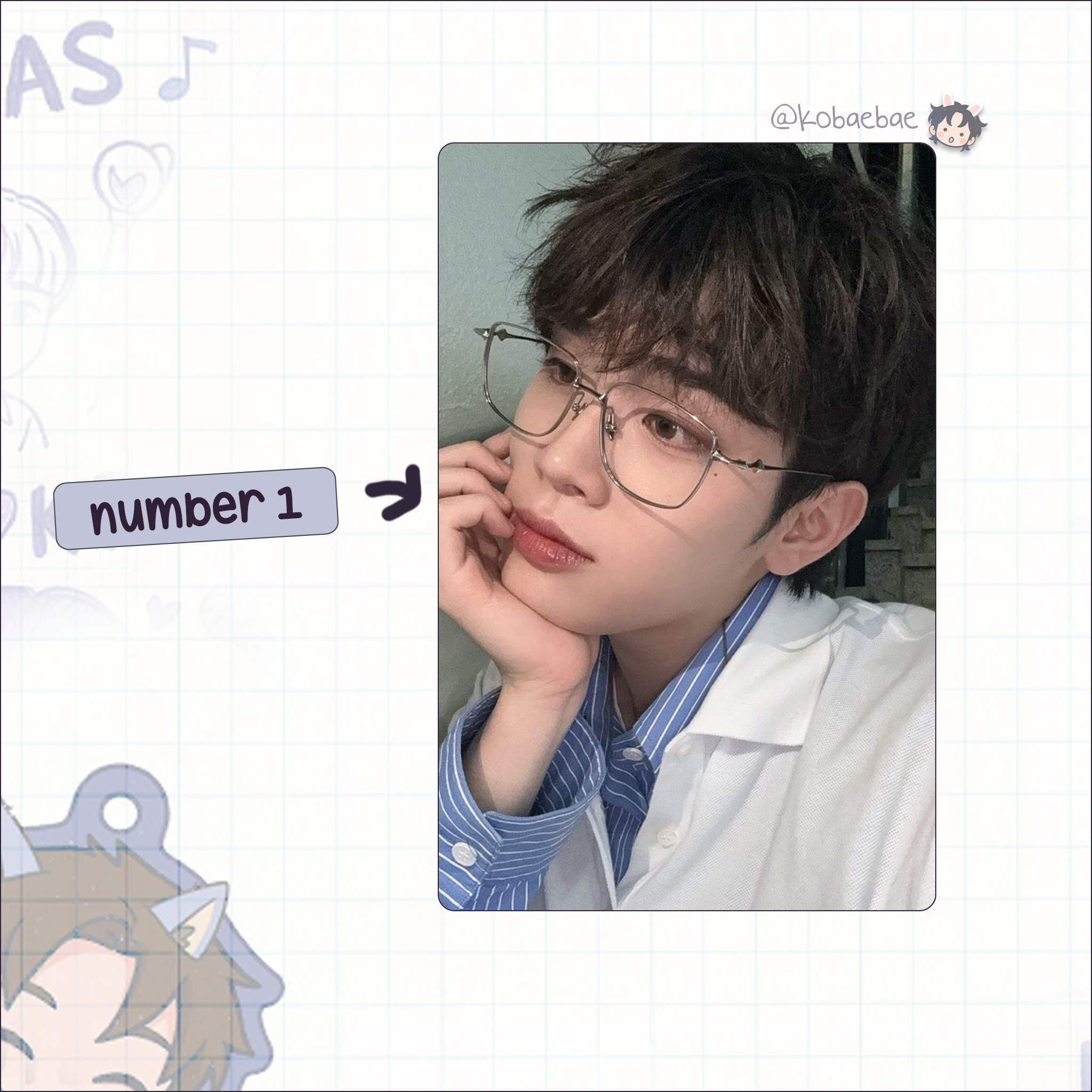 Zb1 - Taerae handmade photocards kpop inspired - Set 2