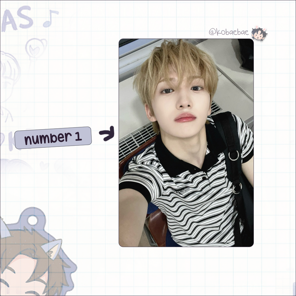 Xkrs - Minjae handmade photocards kpop inspired - Set 1