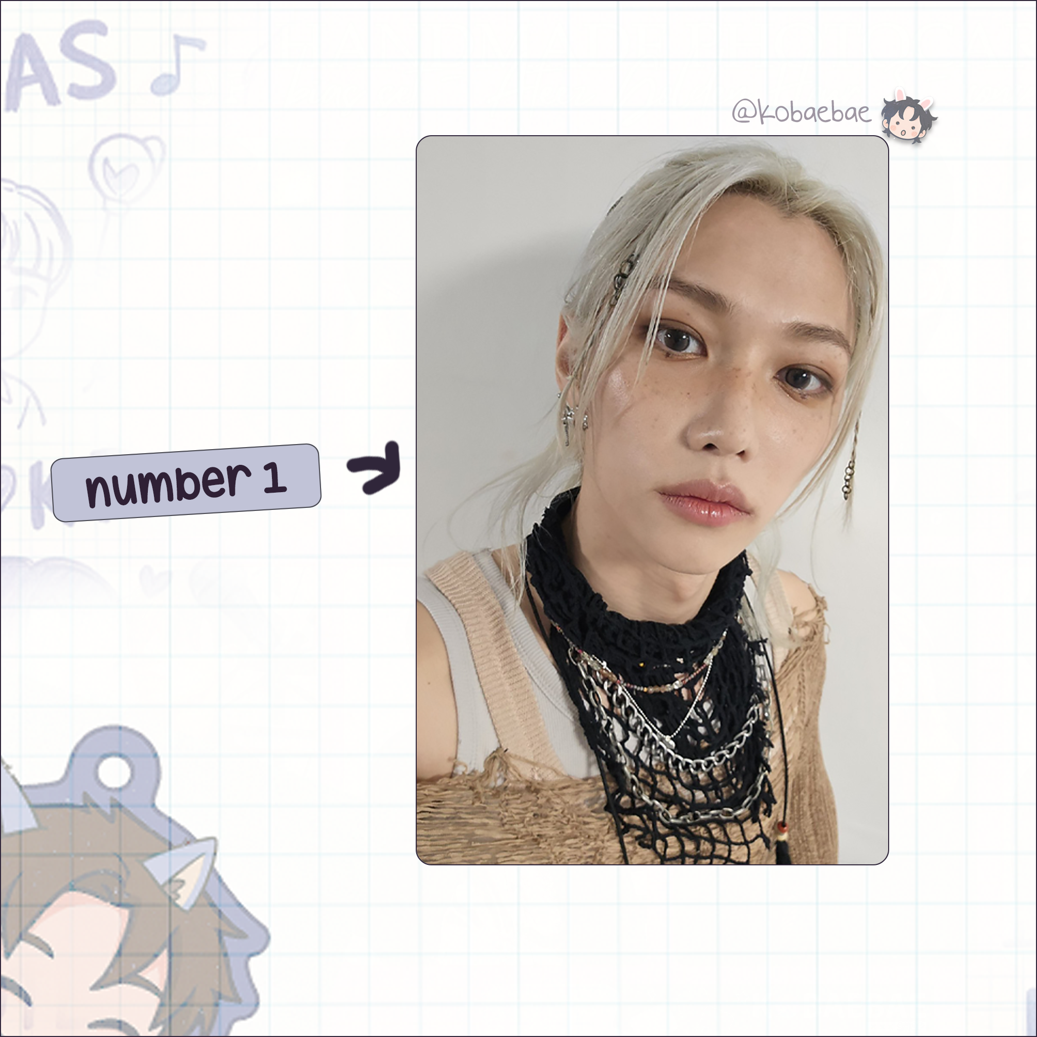 Skz (Stray Kids) - Felix handmade photocards kpop inspired - Set 10