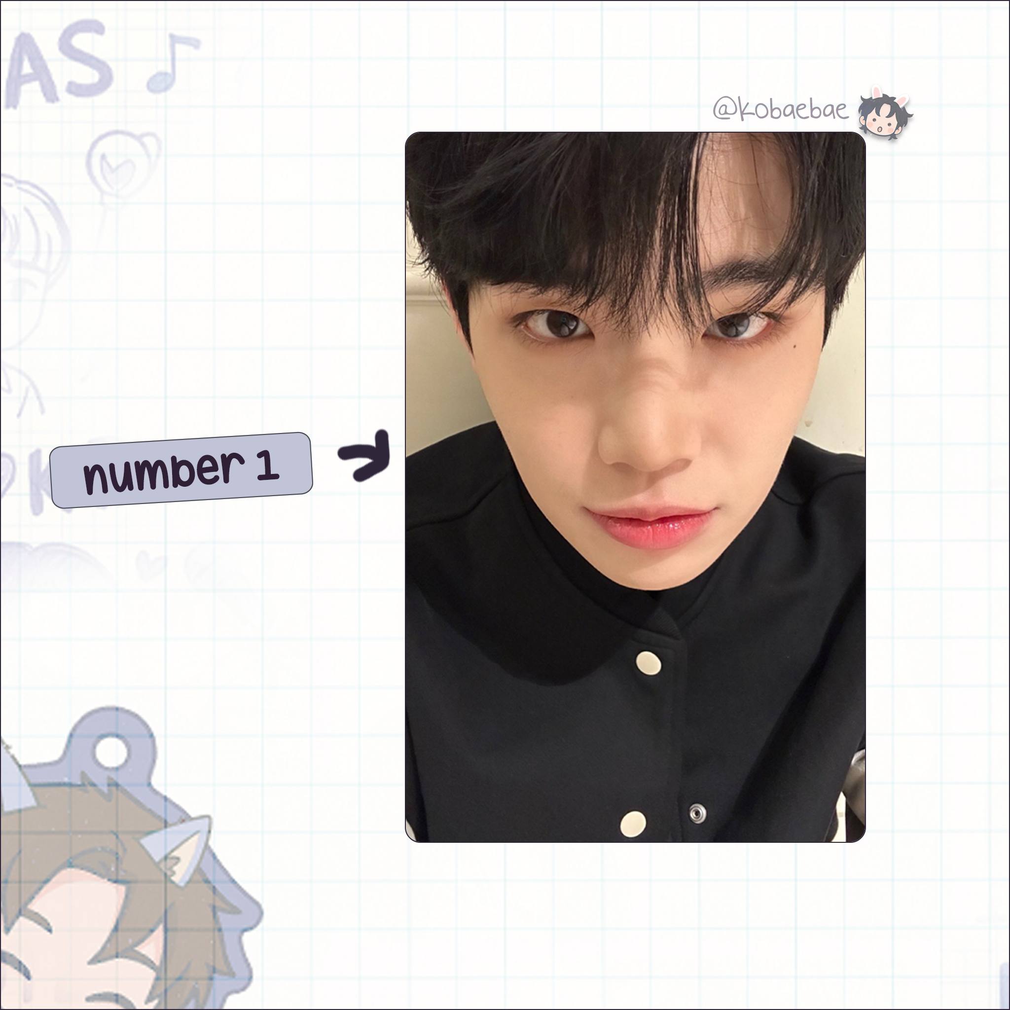 Zb1 - Taerae handmade photocards kpop inspired - Set 3