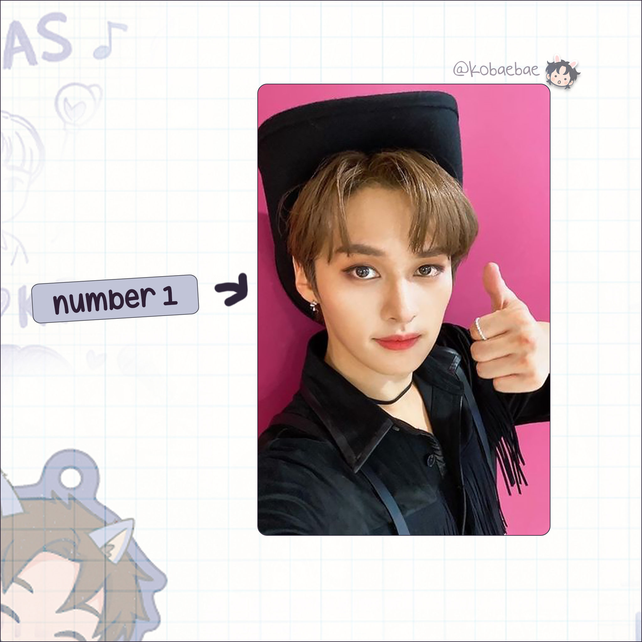 Skz (Stray Kids) - Lee Know handmade photocards kpop inspired - Set 8