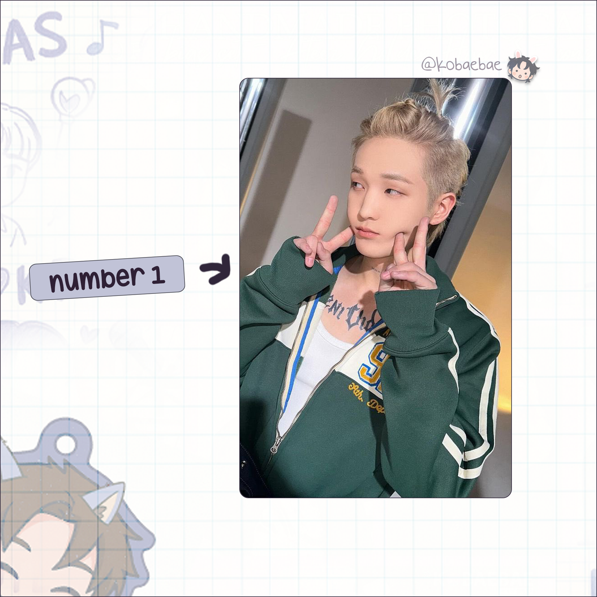Xikers - Sumin handmade photocards kpop inspired - Set 2