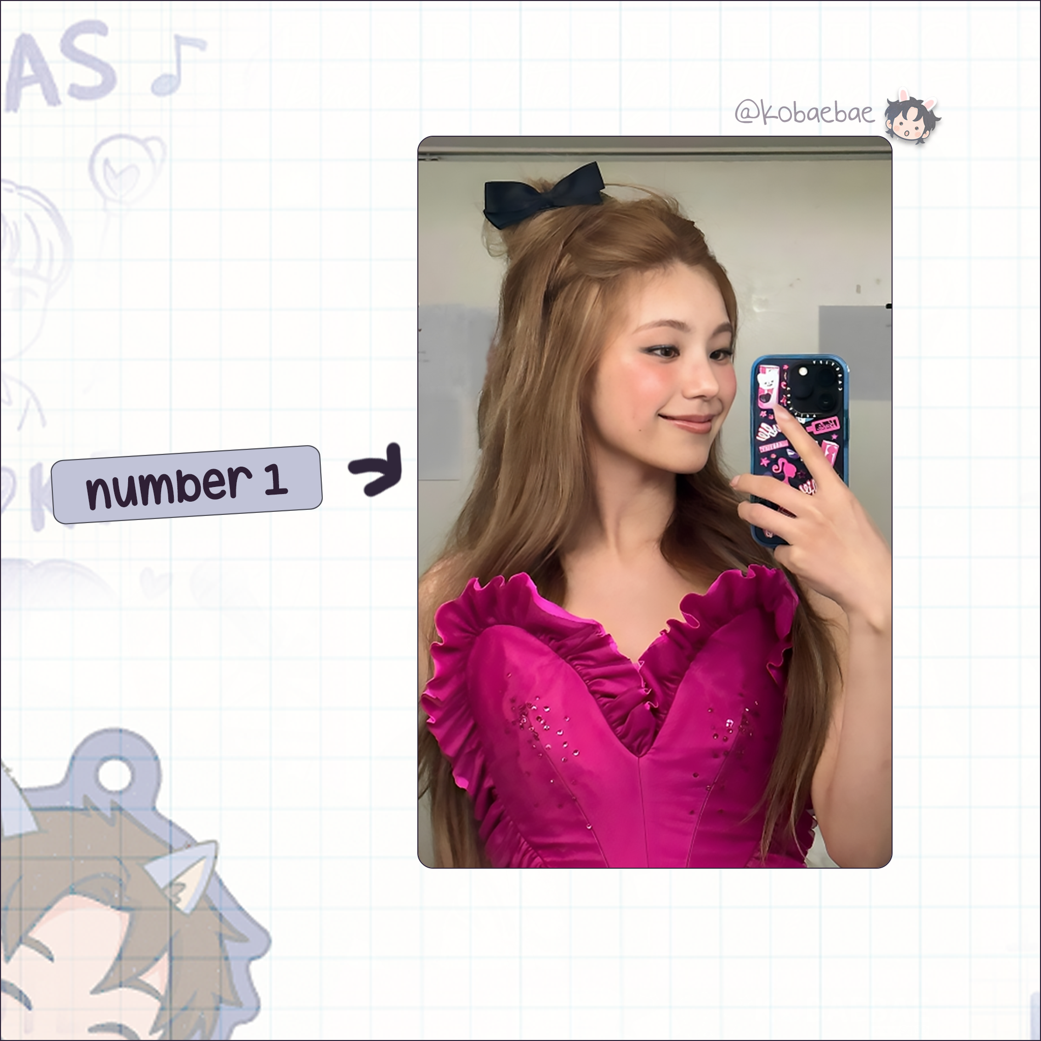 Itz - Yeji handmade photocards kpop inspired - Set 2