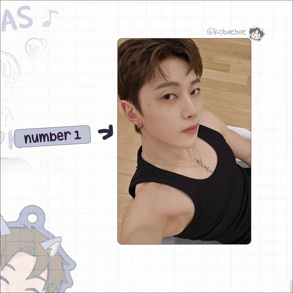 Zb1 - Matthew handmade photocards kpop inspired - Set 2