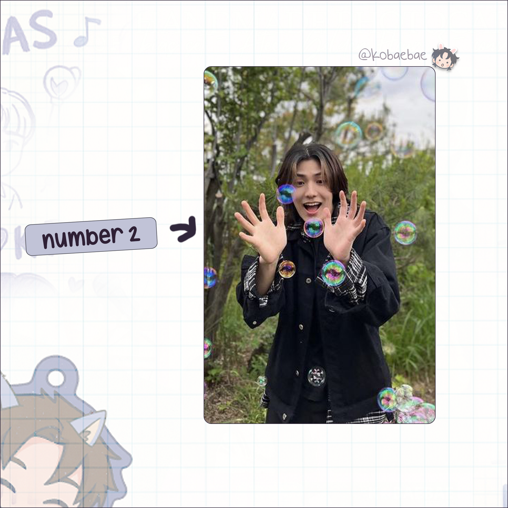 XHR - Jooyeon Handmade photocards kpop inspired - Bias set 2