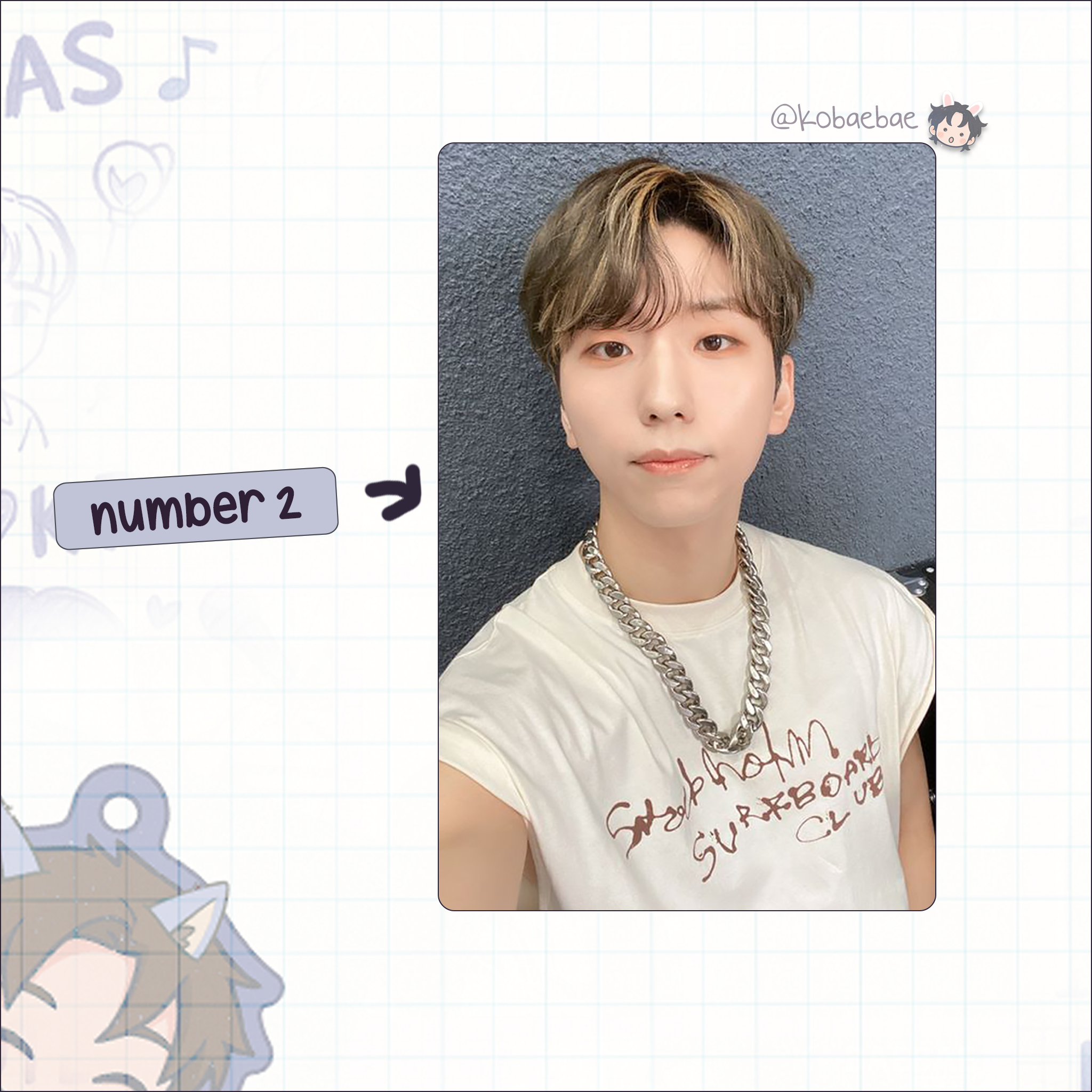 XHR - Gunil Handmade photocards kpop inspired - Bias set 2