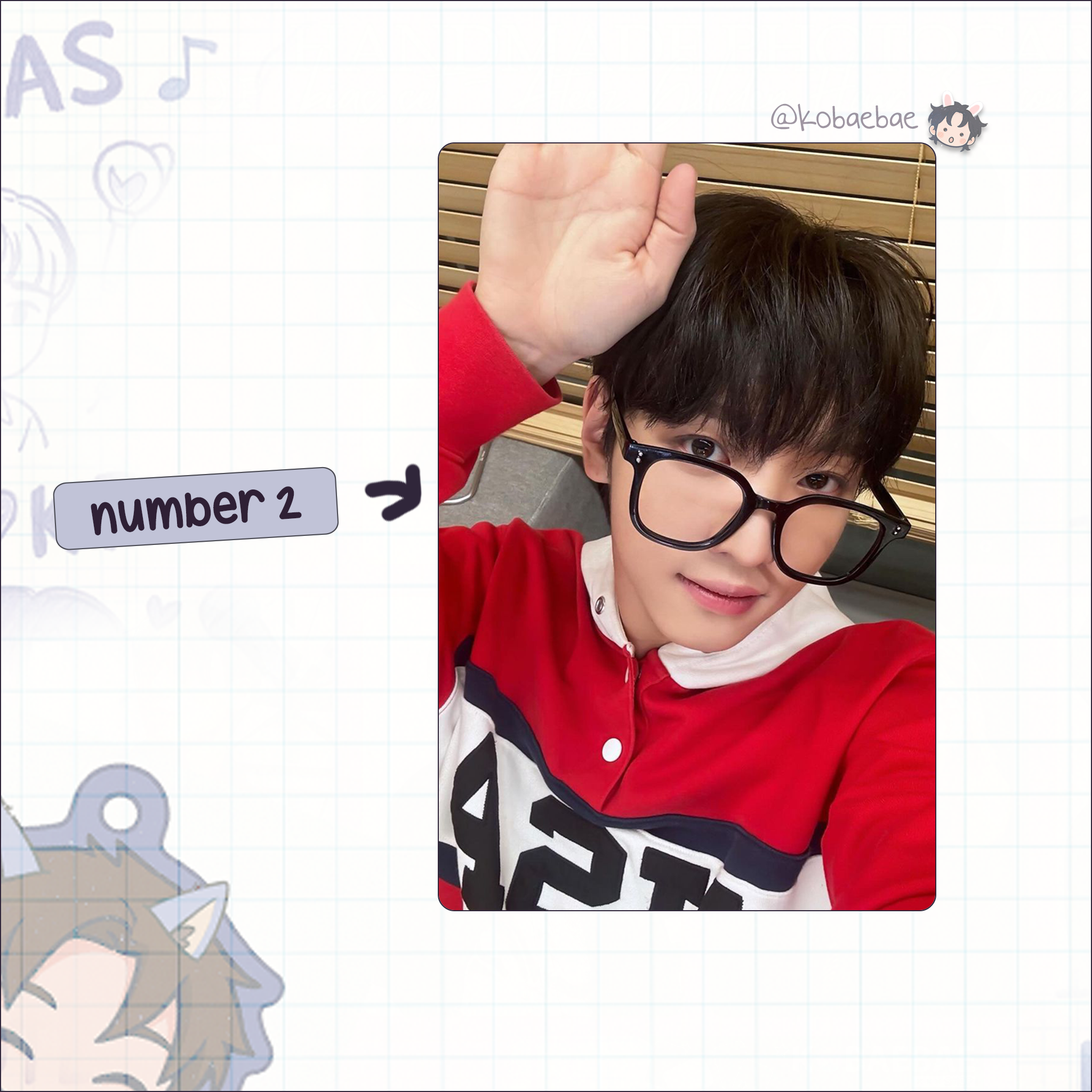 Xkrs - Yujun handmade photocards kpop inspired - Set 1