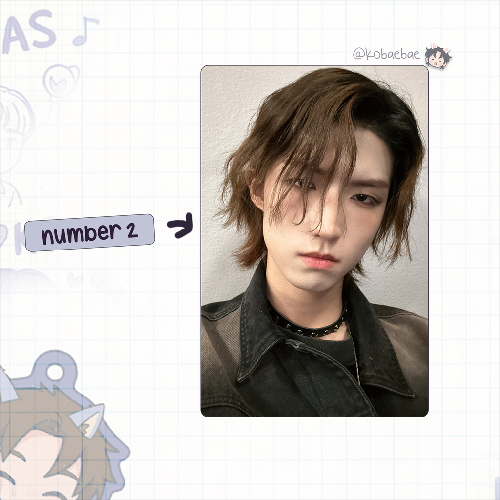 XHR - Junhan Handmade photocards kpop inspired - Bias set 2