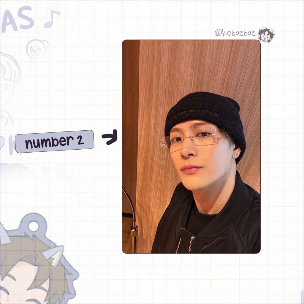 Jackson Wang - handmade photocards kpop inspired - bias set