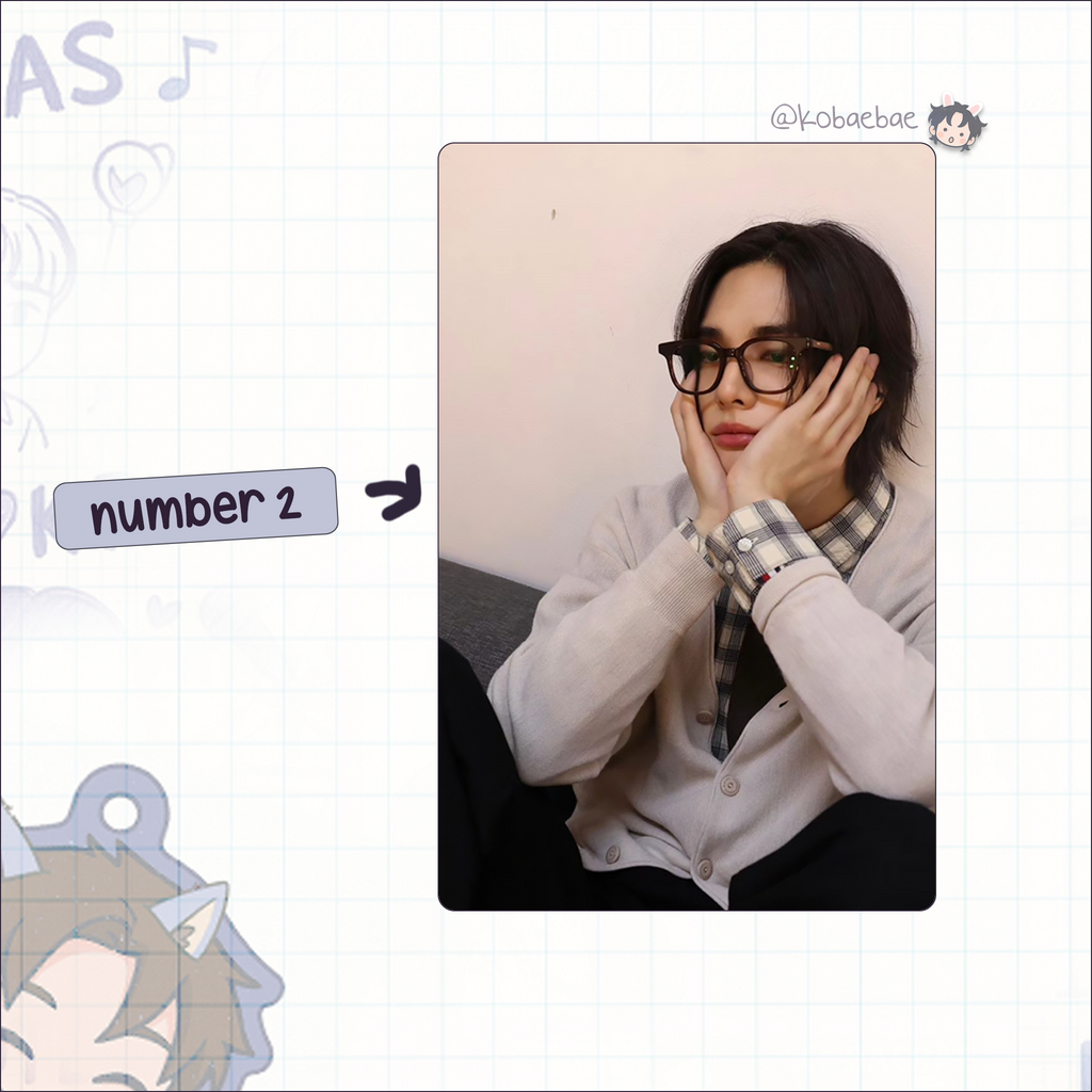 Skz (Stray Kids) - Hyunjin handmade photocards kpop inspired - Set 10