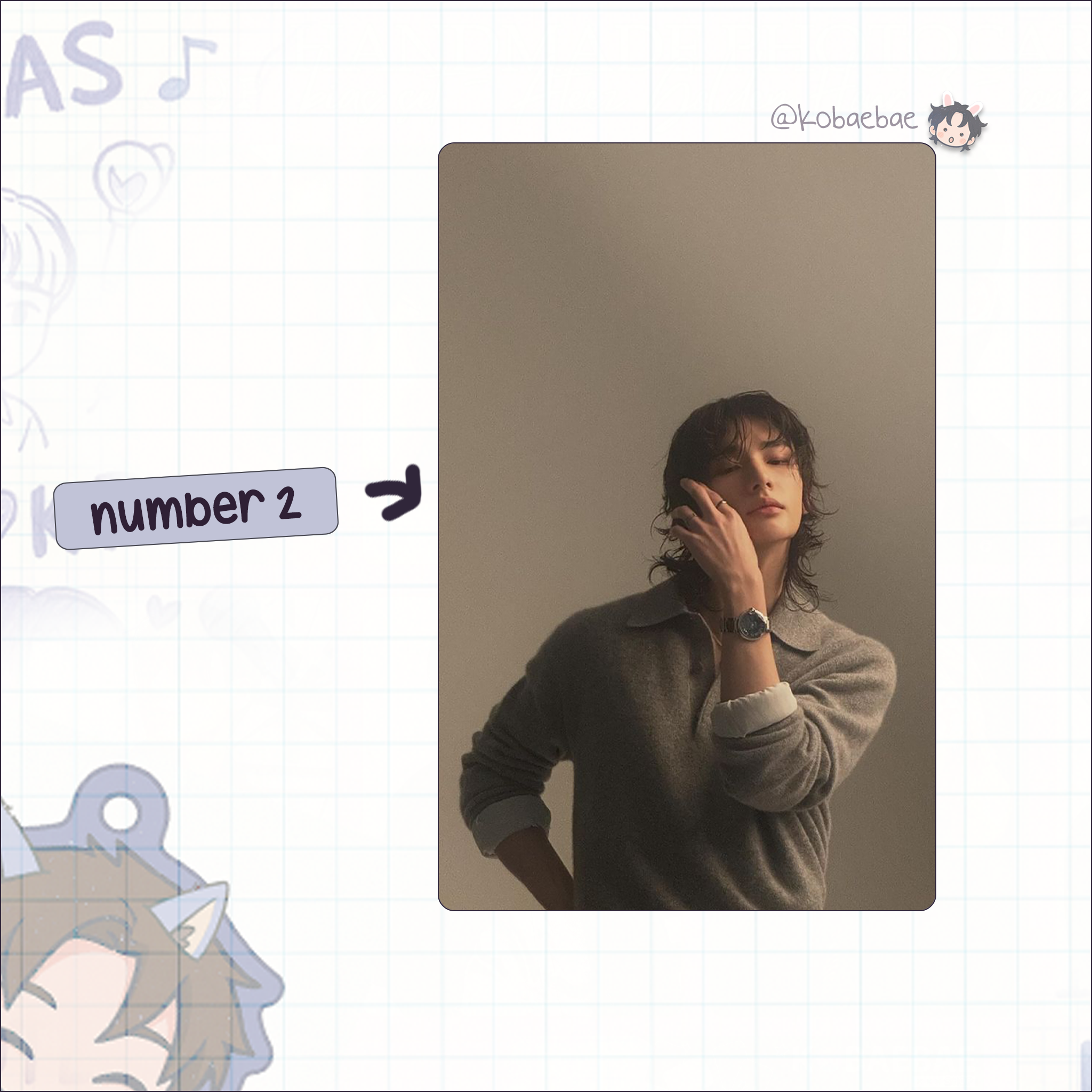 Skz (Stray Kids) - Hyune handmade photocards kpop inspired -  Model Shoot