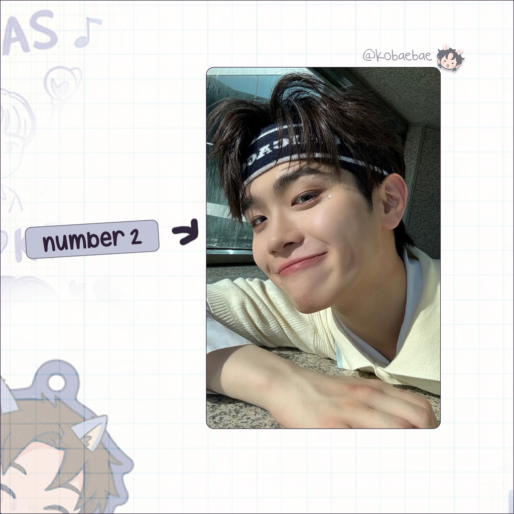 Zb1 - Taerae handmade photocards kpop inspired - Set 2