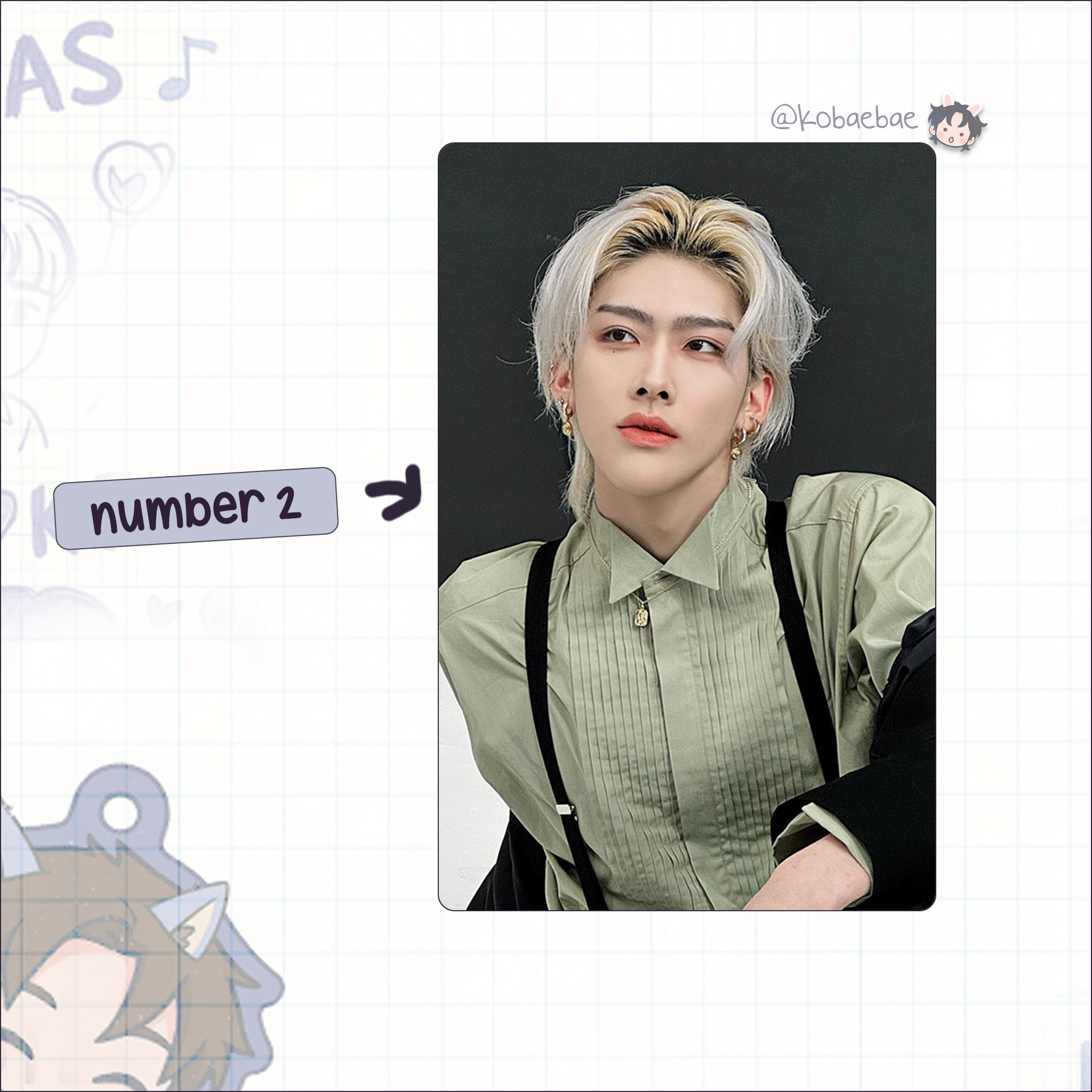 Zb1 - Rick handmade photocards kpop inspired - Set 2