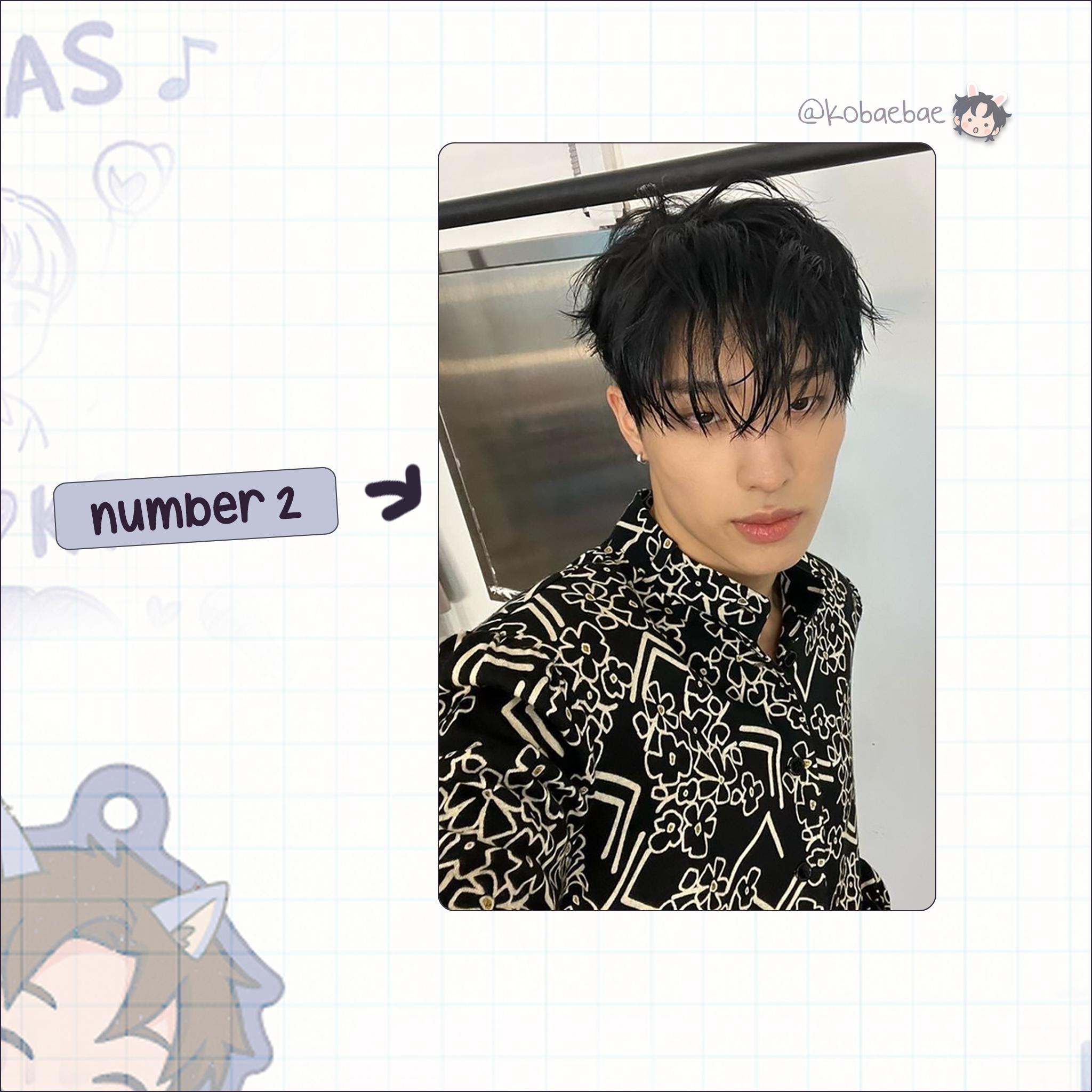 P1H - Keeho handmade photocards kpop inspired - Set 2