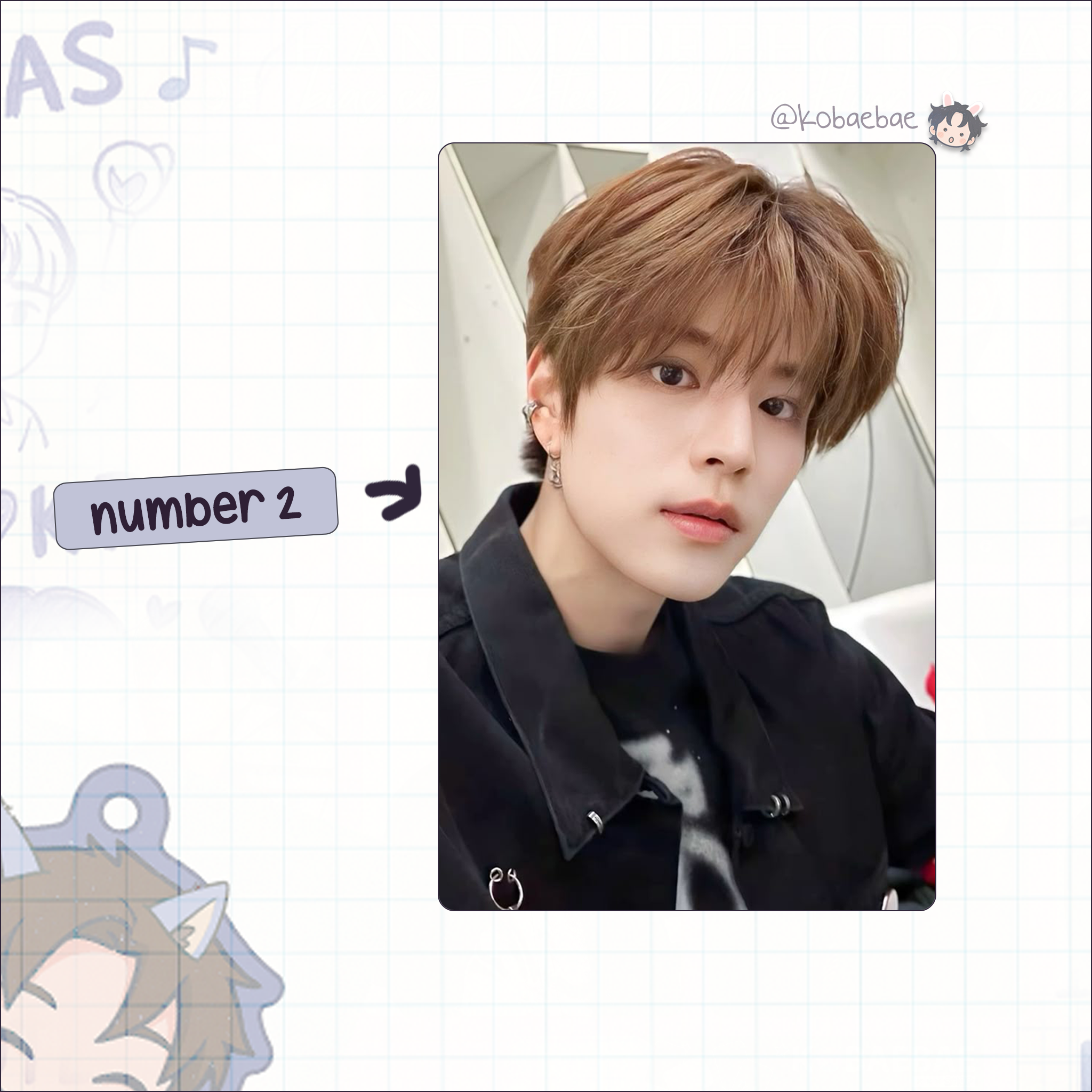 Skz (Stray Kids) - Seungmin handmade photocards kpop inspired - Set 8