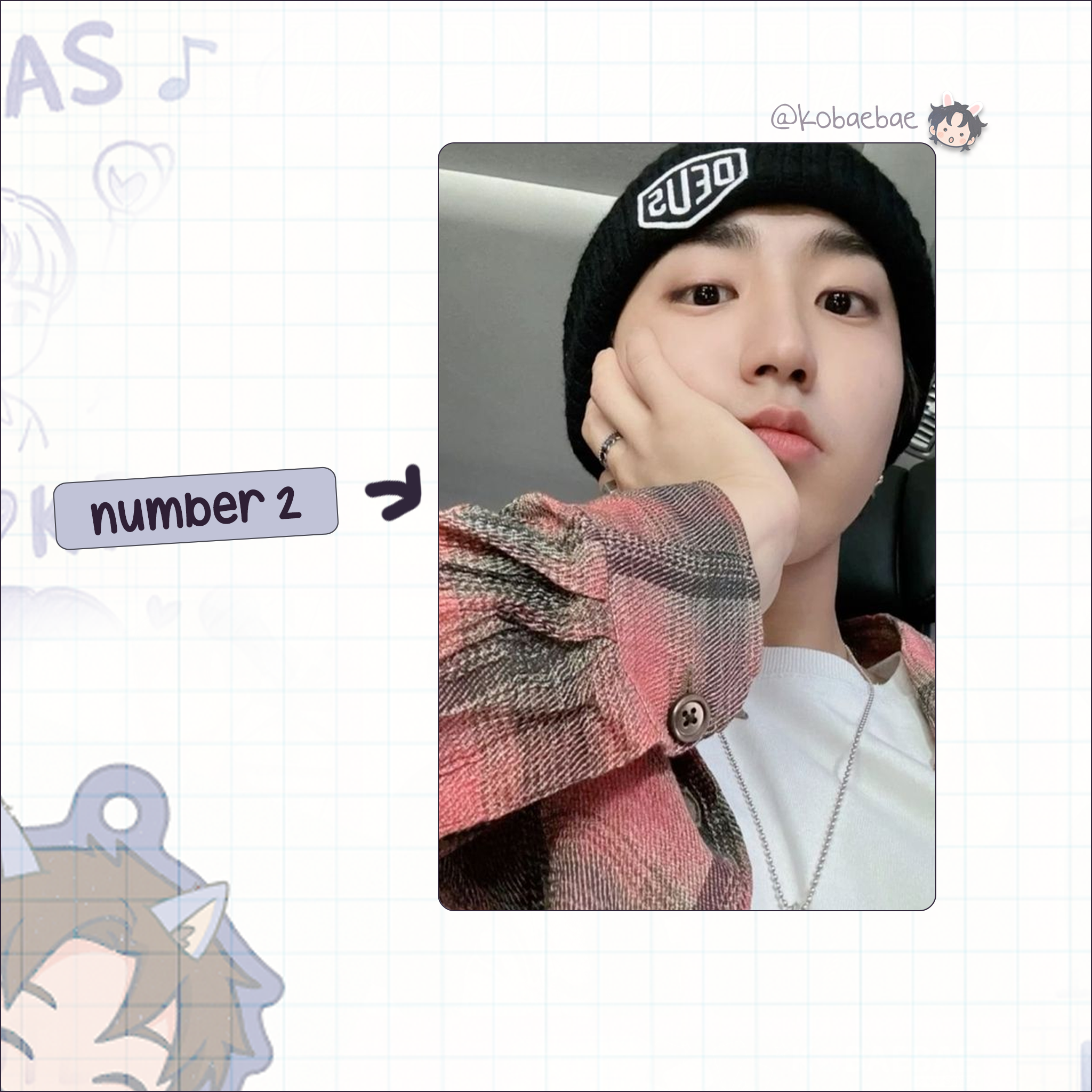 Skz (Stray Kids) - Han handmade photocards kpop inspired - Set 6