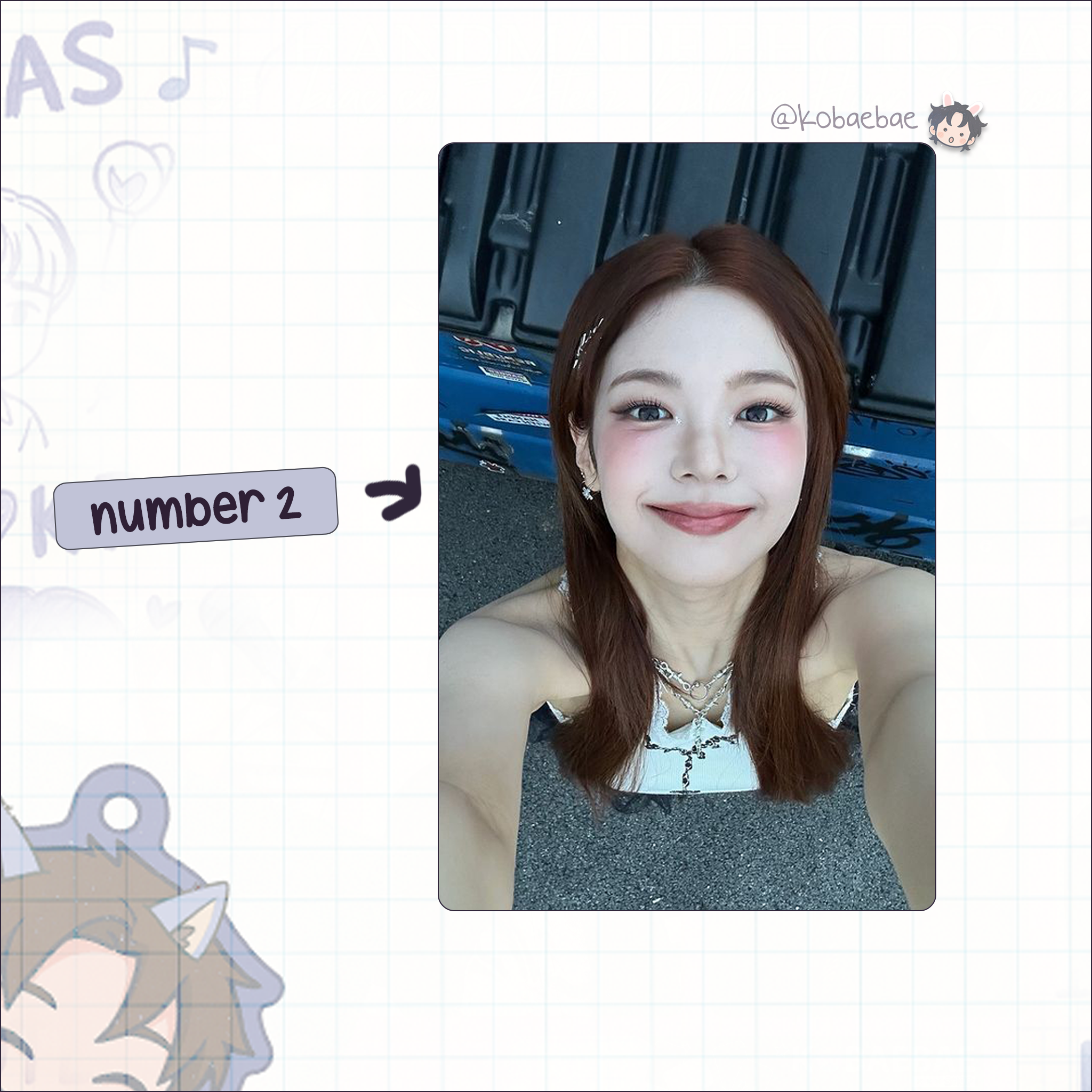 Itz - Lia handmade photocards kpop inspired - Set 2