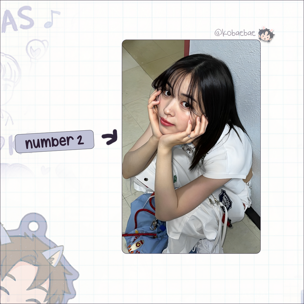 Itz - Ryu handmade photocards kpop inspired - Set 2