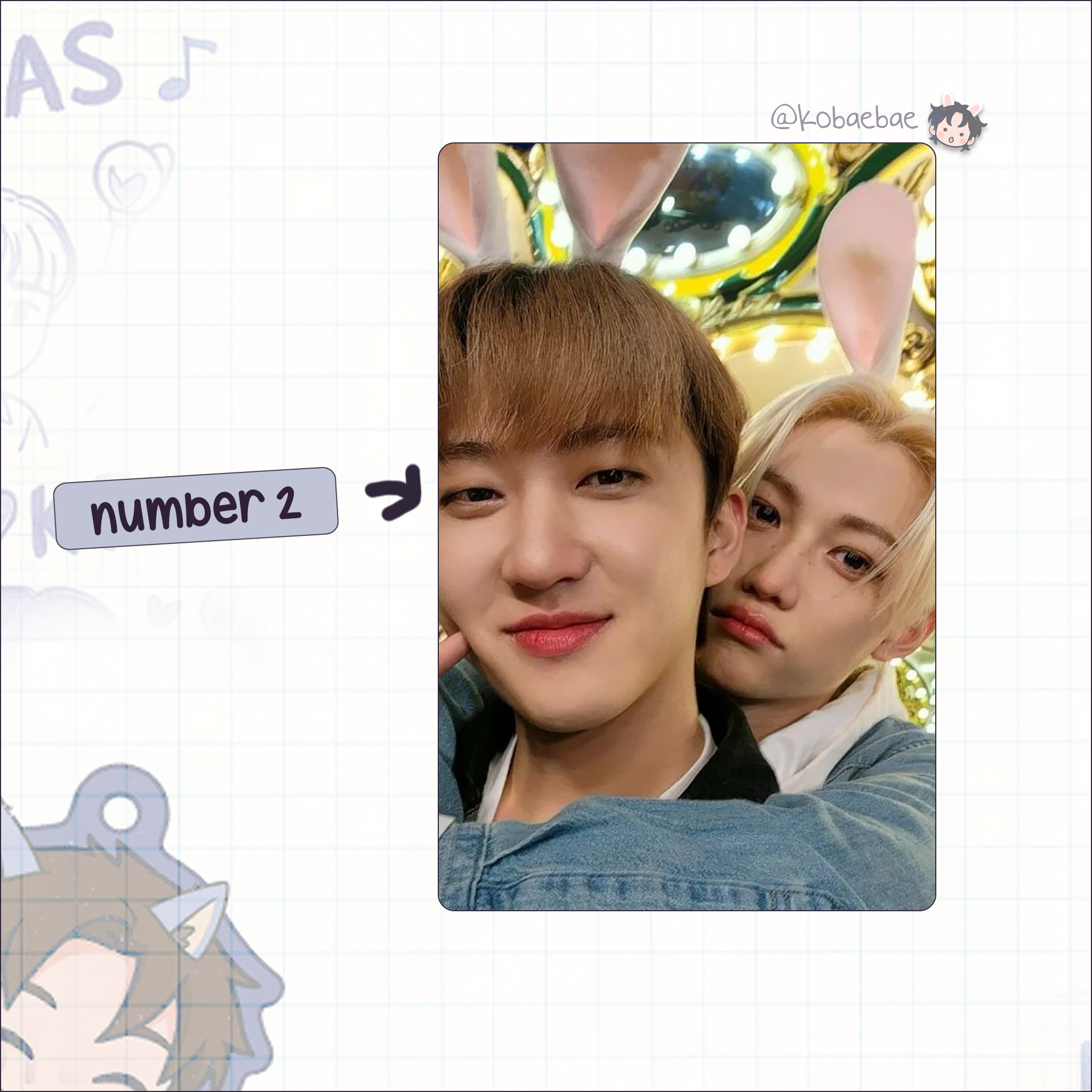 Stray Kids (Skz) - Ot8 Unit Handmade photocards kpop inspired - Bias set 1