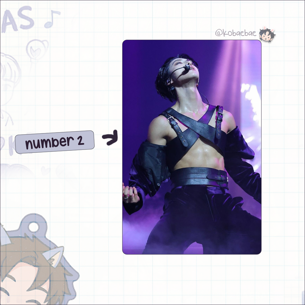 Ateez - Seonghwa handmade photocards kpop inspired - set 6