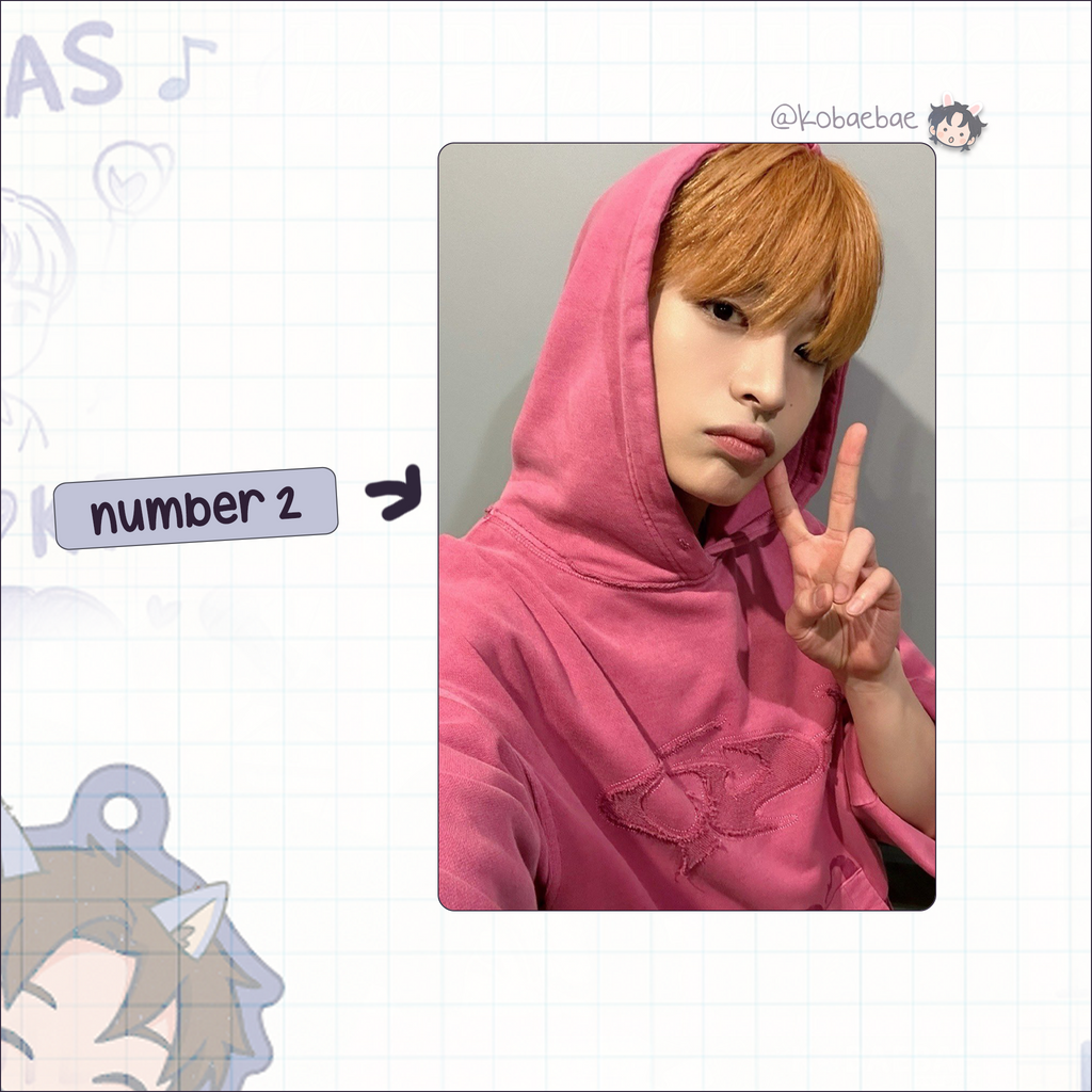 Xikers - Yechan handmade photocards kpop inspired - Set 2
