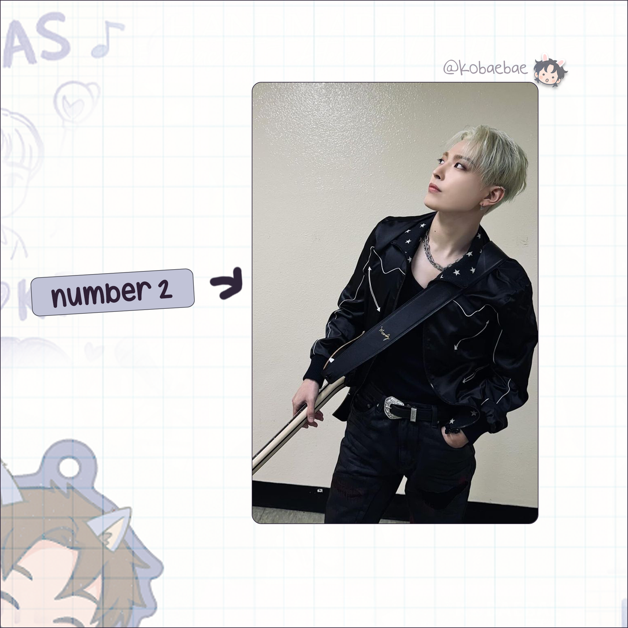 Atz - Joong handmade photocards kpop inspired - Set 4