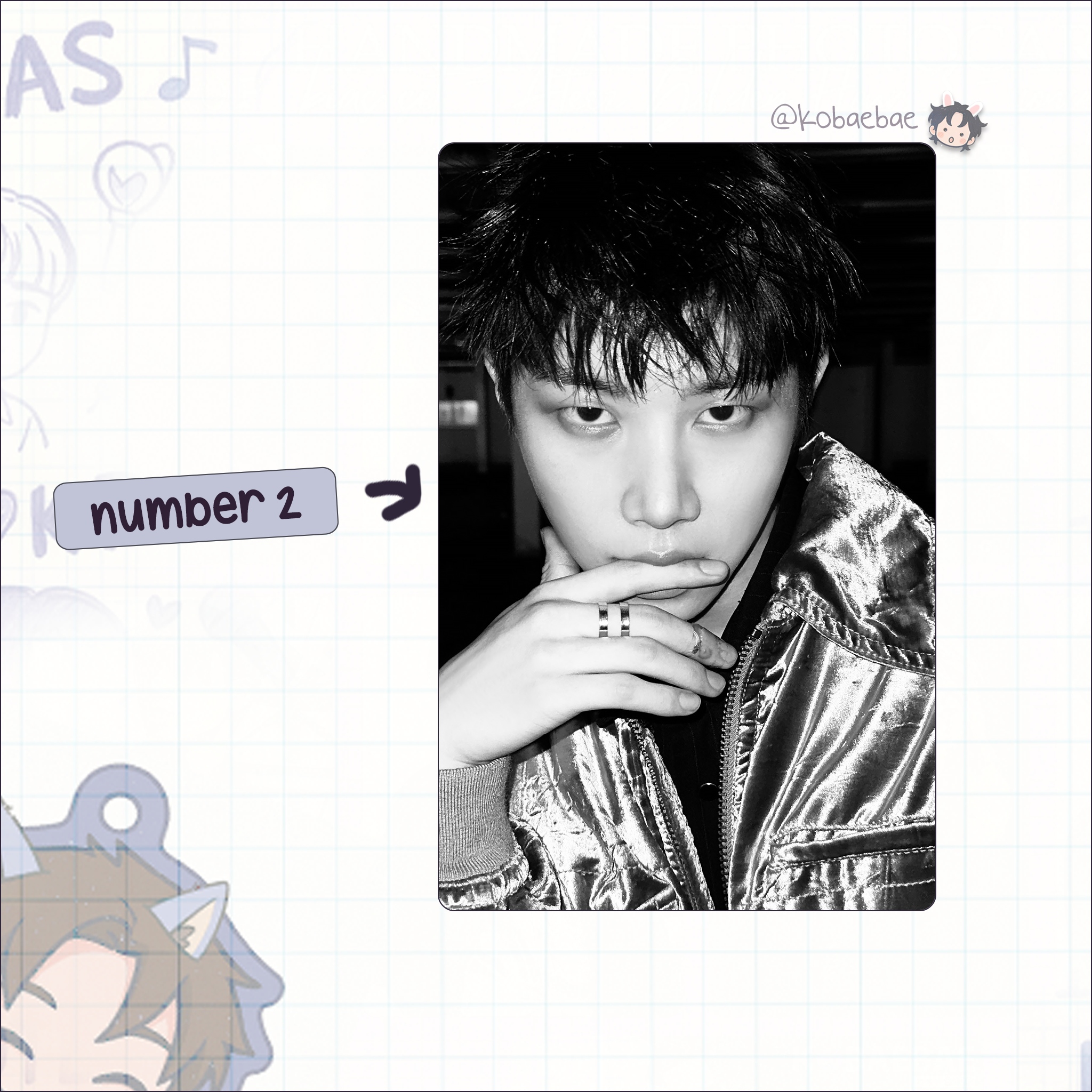 Xikers - Hyunwoo handmade photocards kpop inspired - Set 2