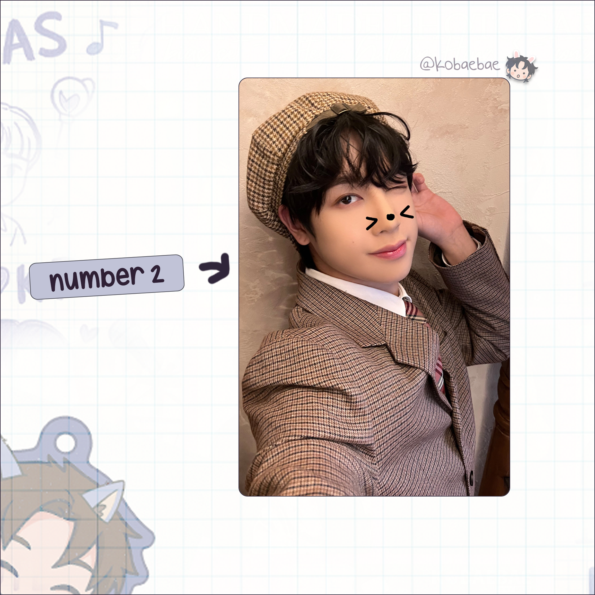 Xkrs - Hunter handmade photocards kpop inspired - Set 1