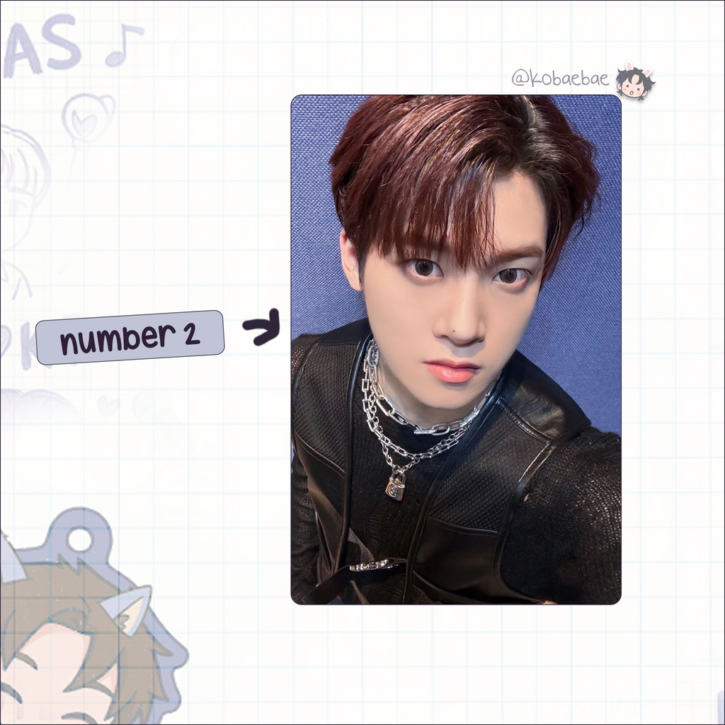 Xikers - Junmin handmade photocards kpop inspired - Set 2