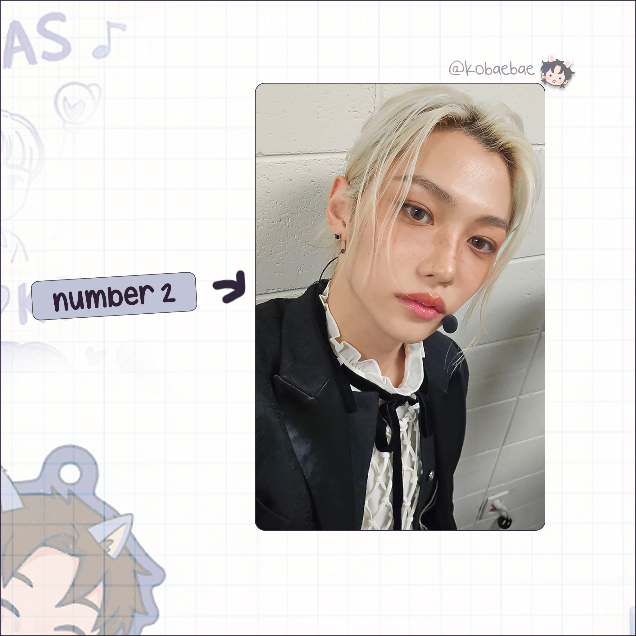 Skz (Stray Kids) - Felix handmade photocards kpop inspired - Set 9