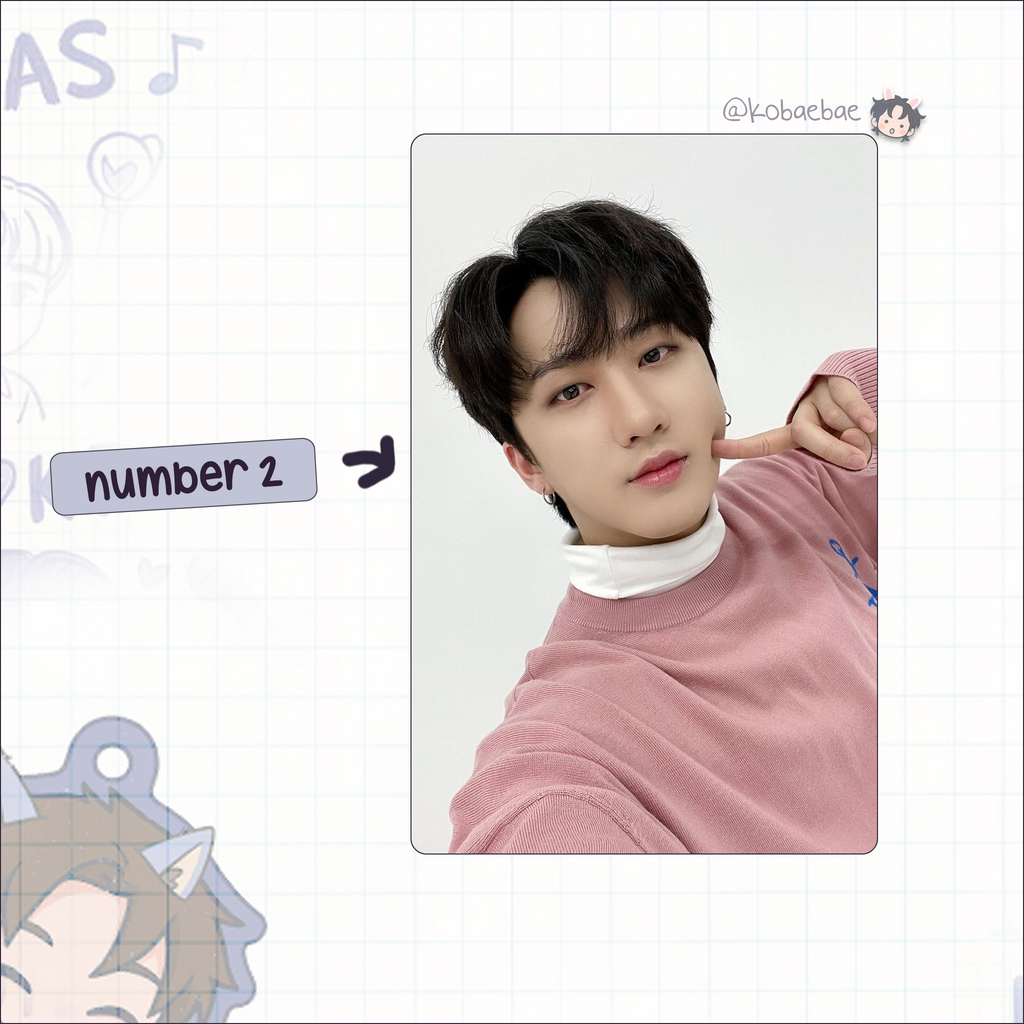 Stray Kids (Skz) - Bin Handmade photocards kpop inspired - Bias set 5