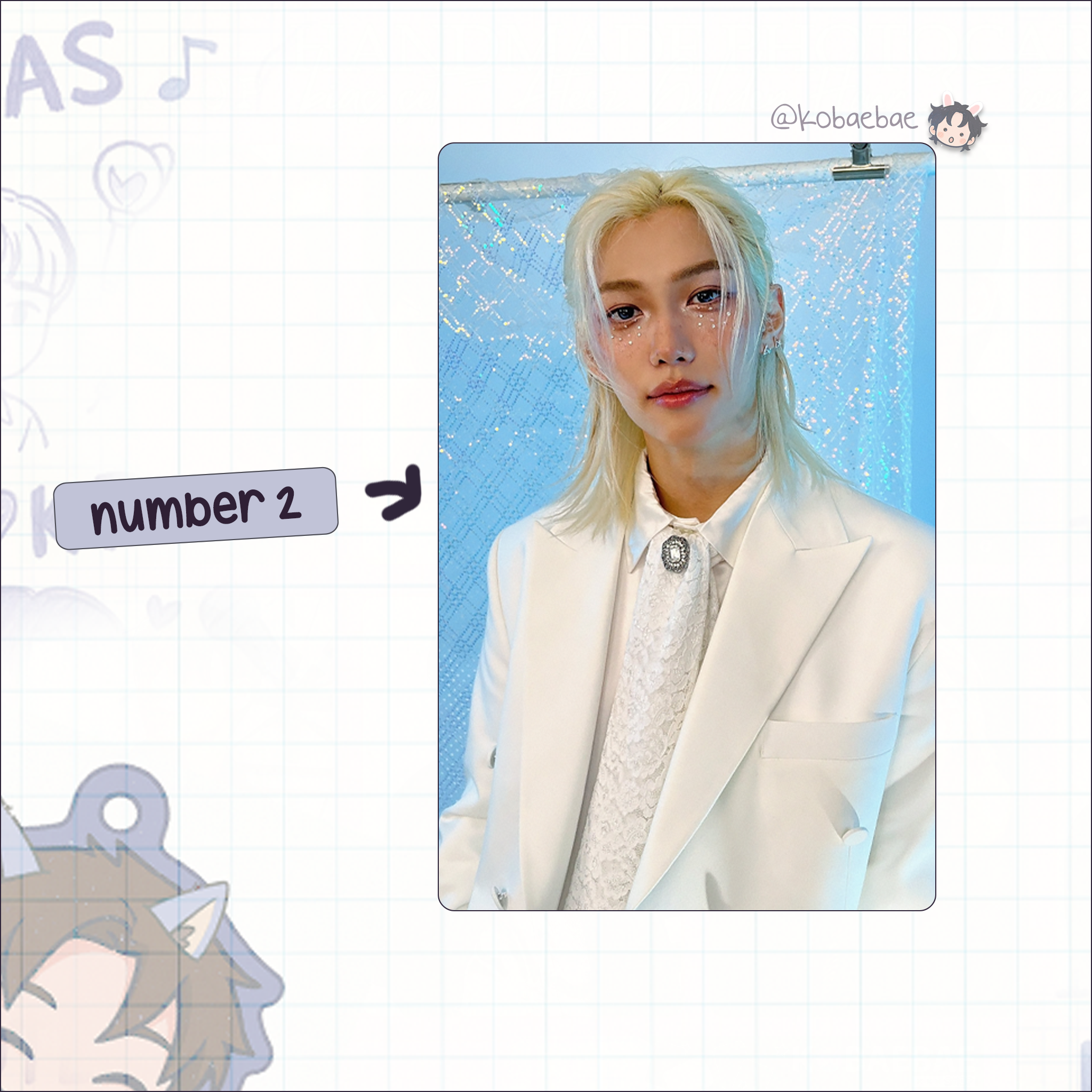 Skz (Stray Kids) - Felix handmade photocards kpop inspired - Set 10