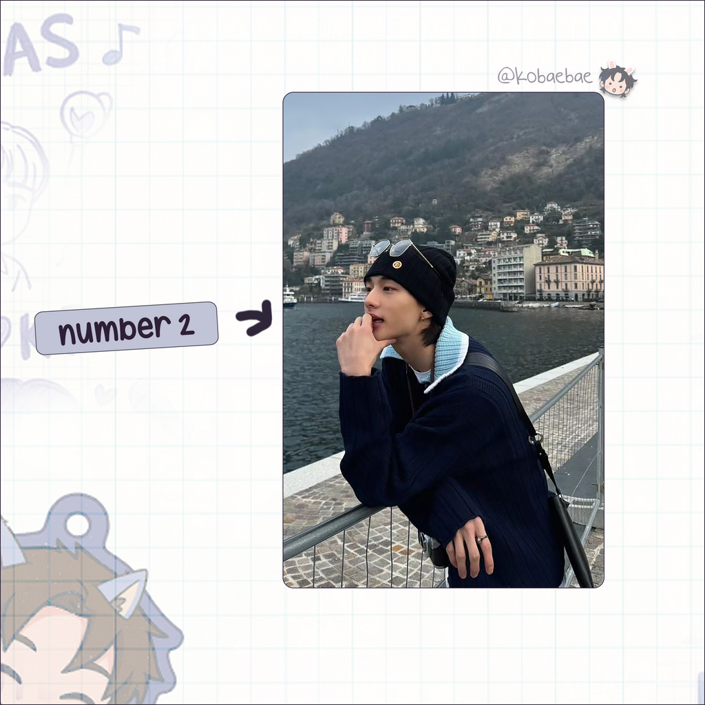 Skz (Stray Kids) - Hyunjin handmade photocards kpop inspired - Set 9