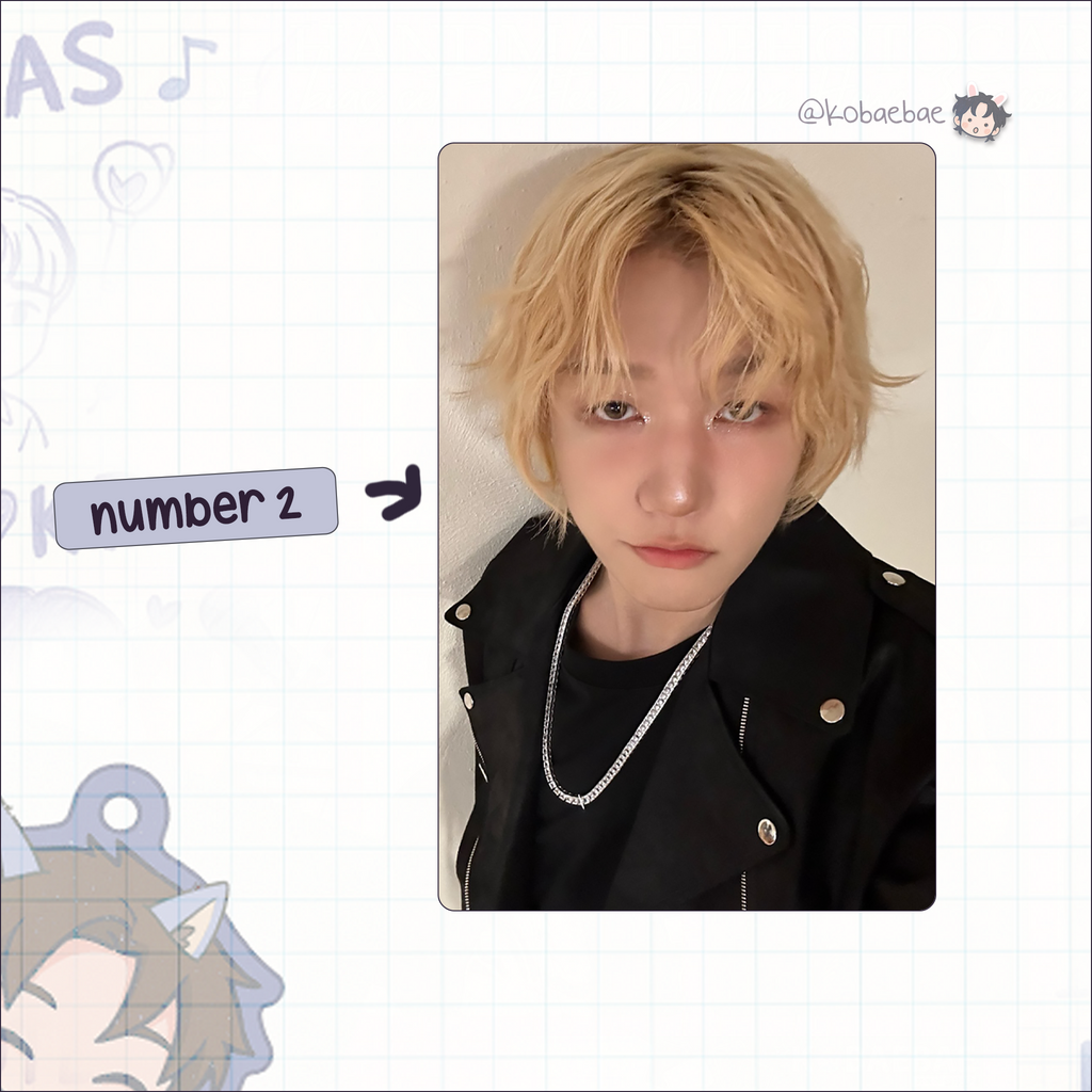 P1H - Seob handmade photocards kpop inspired - Set 2