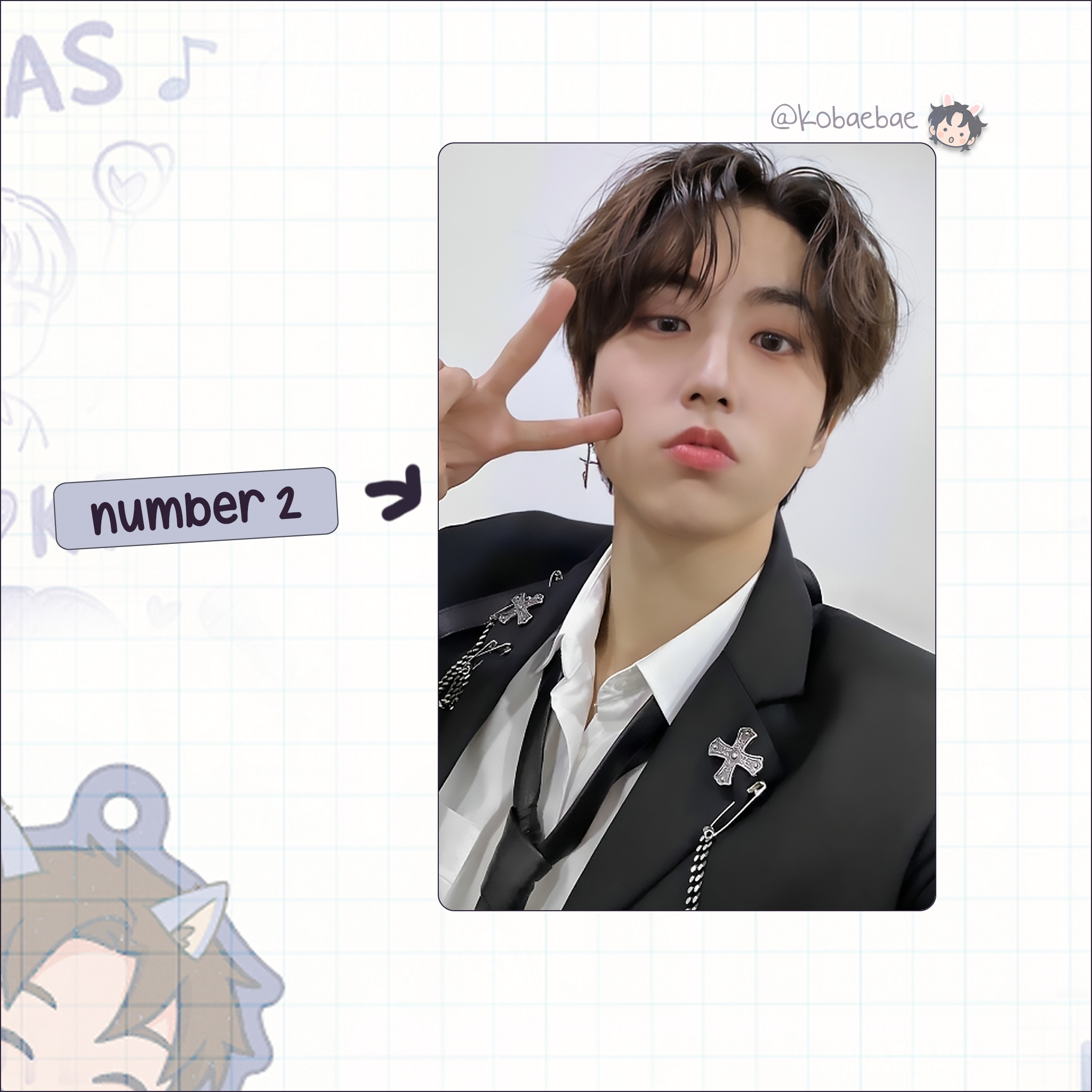 Stray Kids (Skz) - Han Handmade photocards kpop inspired - Bias set 7