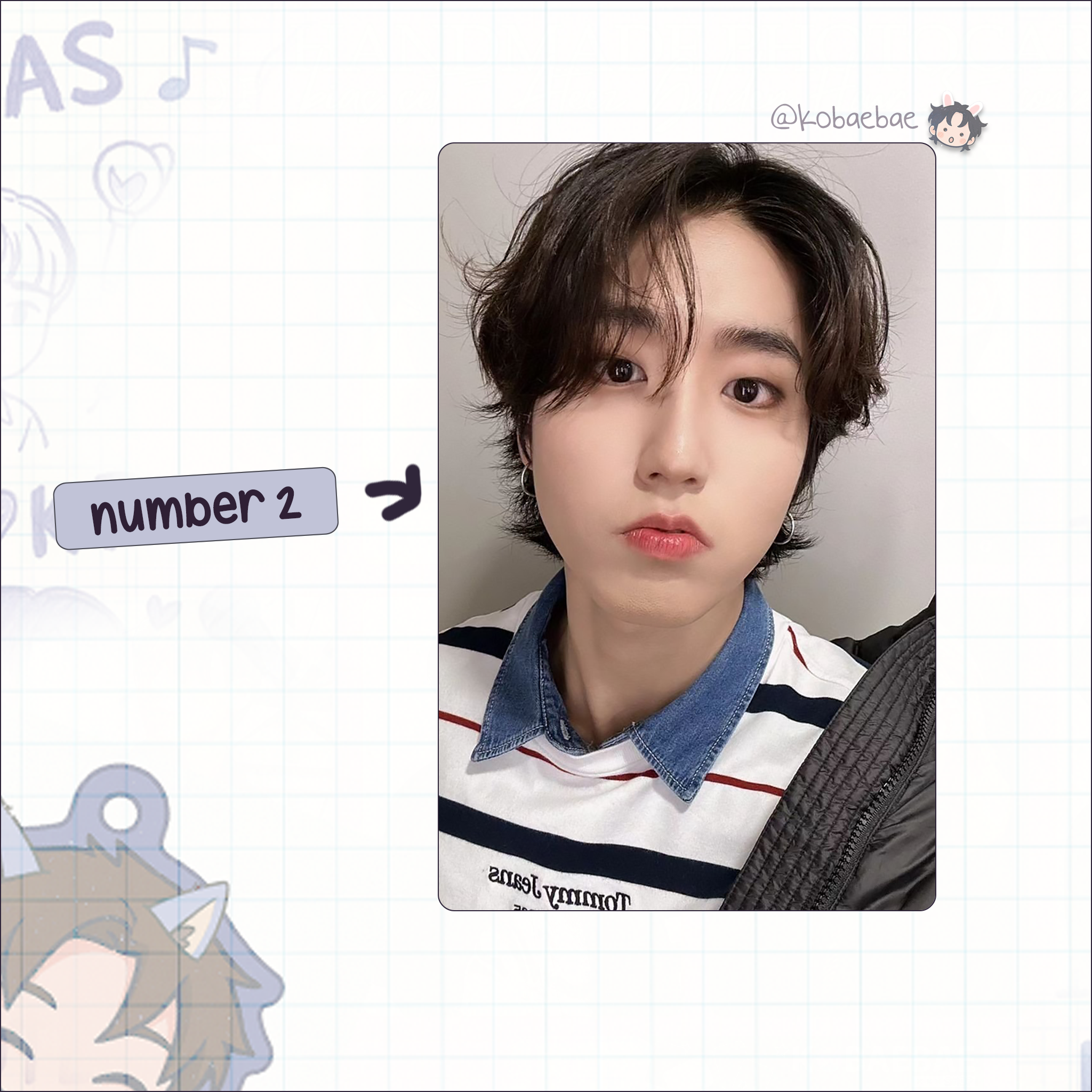 Skz (Stray Kids) - Han handmade photocards kpop inspired - Set 9