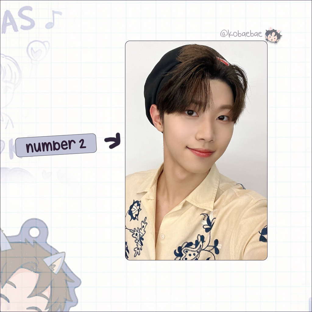 Xkrs - Hyunwoo handmade photocards kpop inspired - Set 1