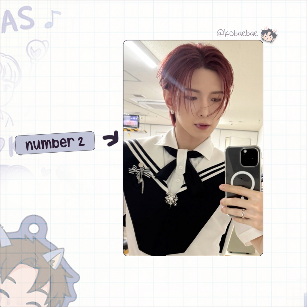 Ateez - Yeosang handmade photocards kpop inspired - set 6
